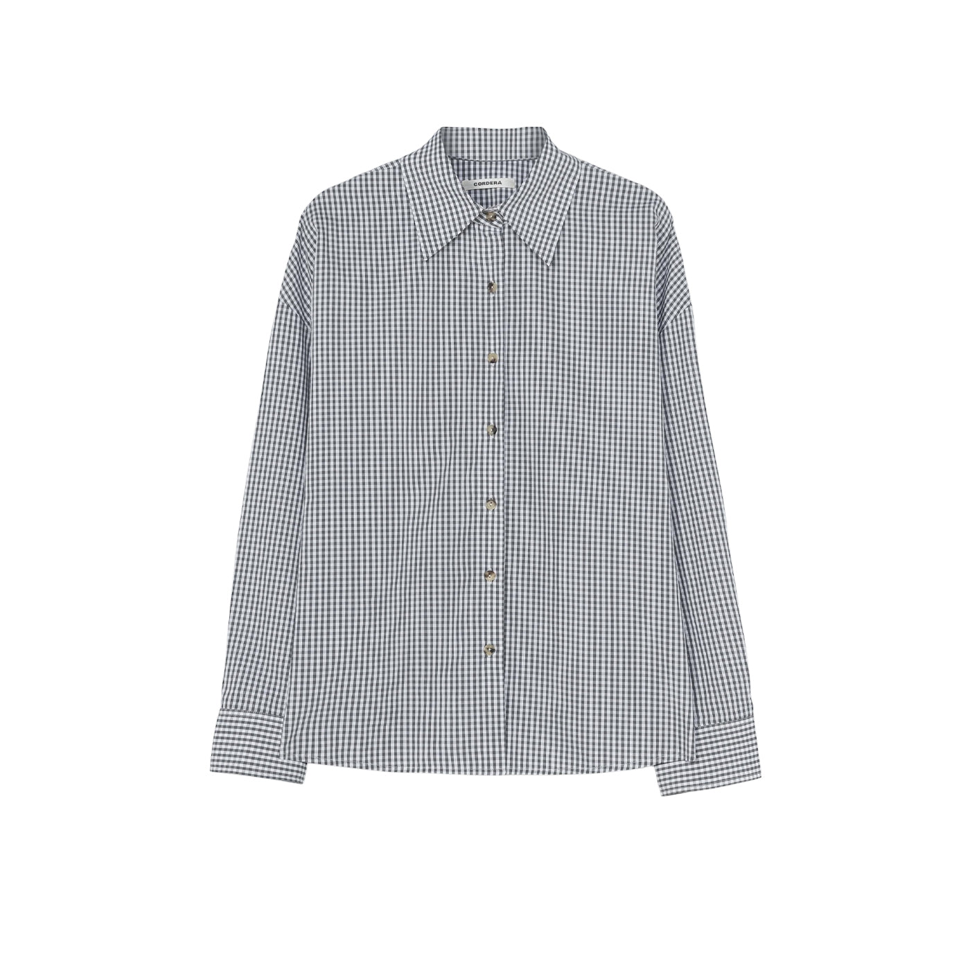 OVERSIZED SHIRT - VICHY GREY