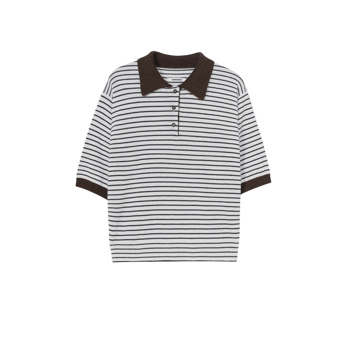 MERINO WOOL STRIPED POLO