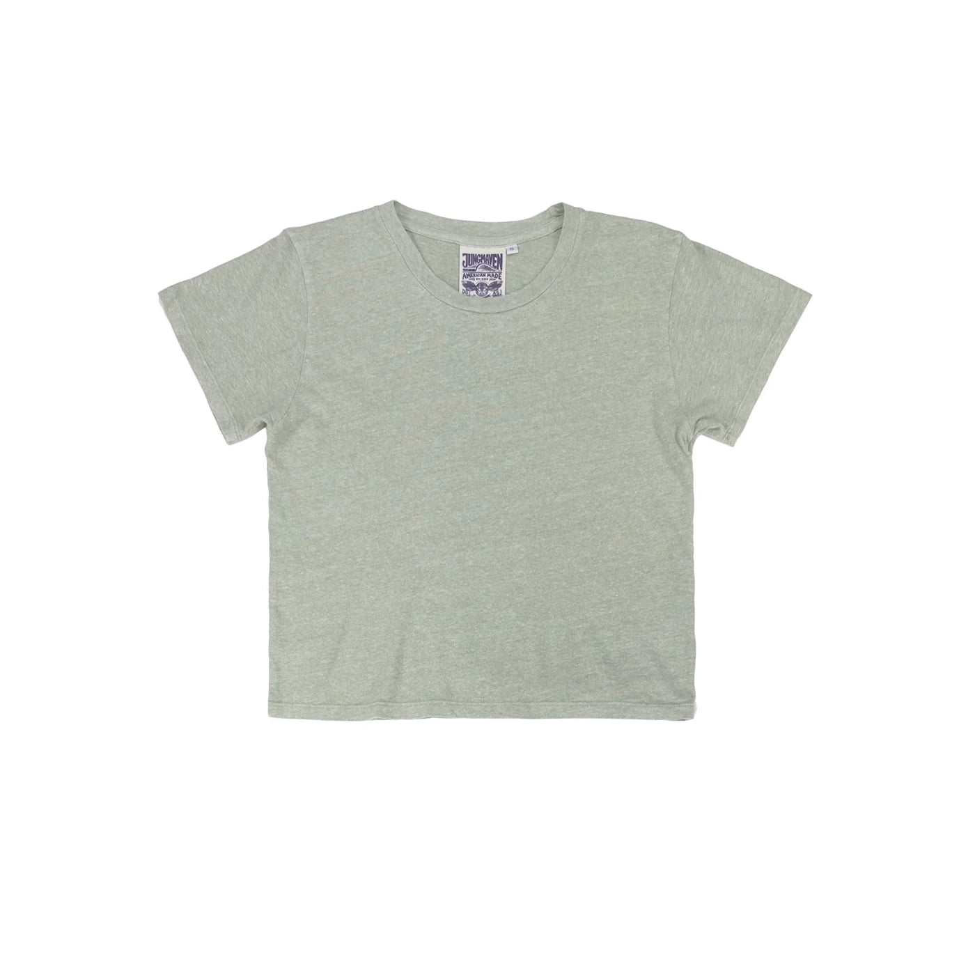 CROPPED LOREL TEE - AGAVE GREEN