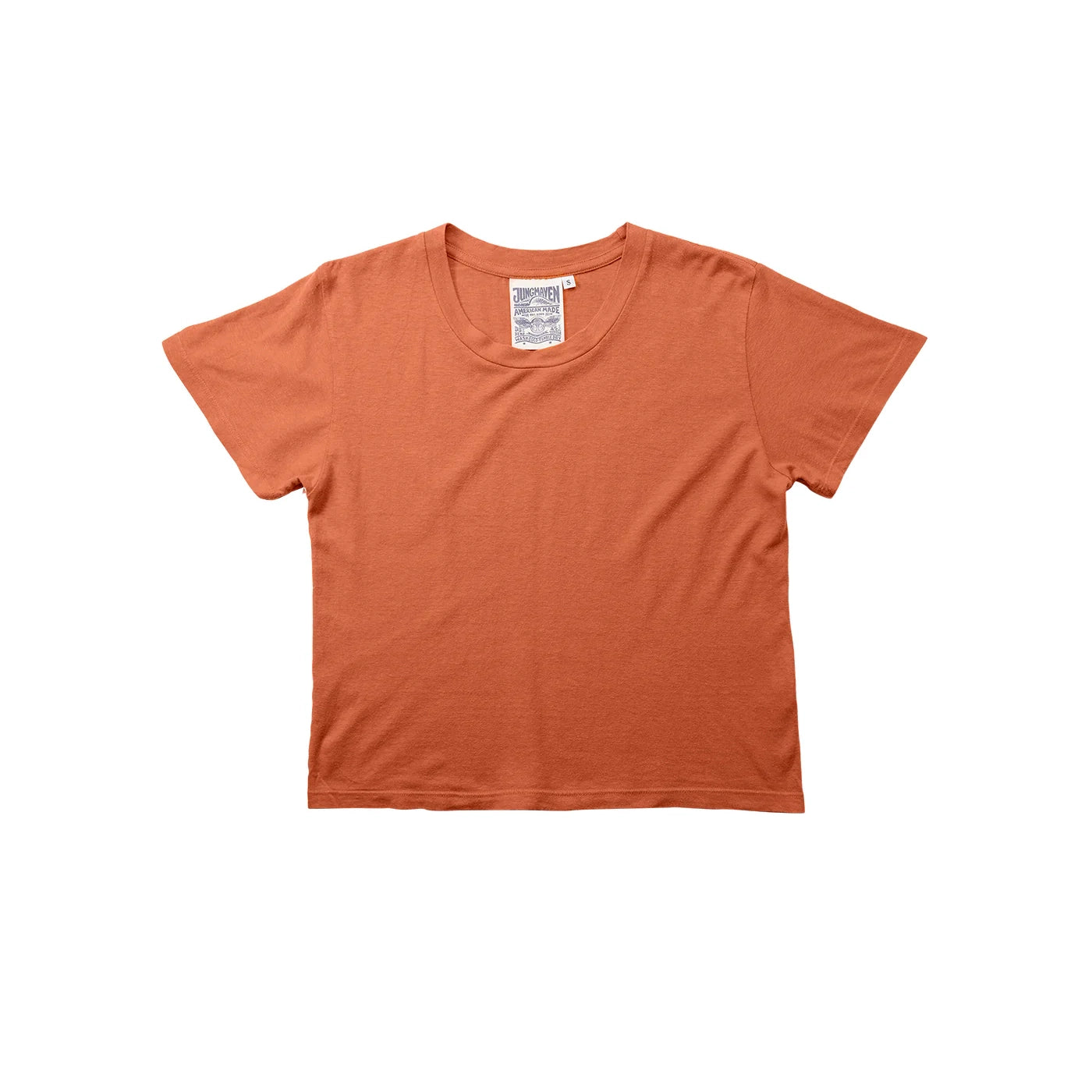 CROPPED LOREL TEE - BURNT ORANGE