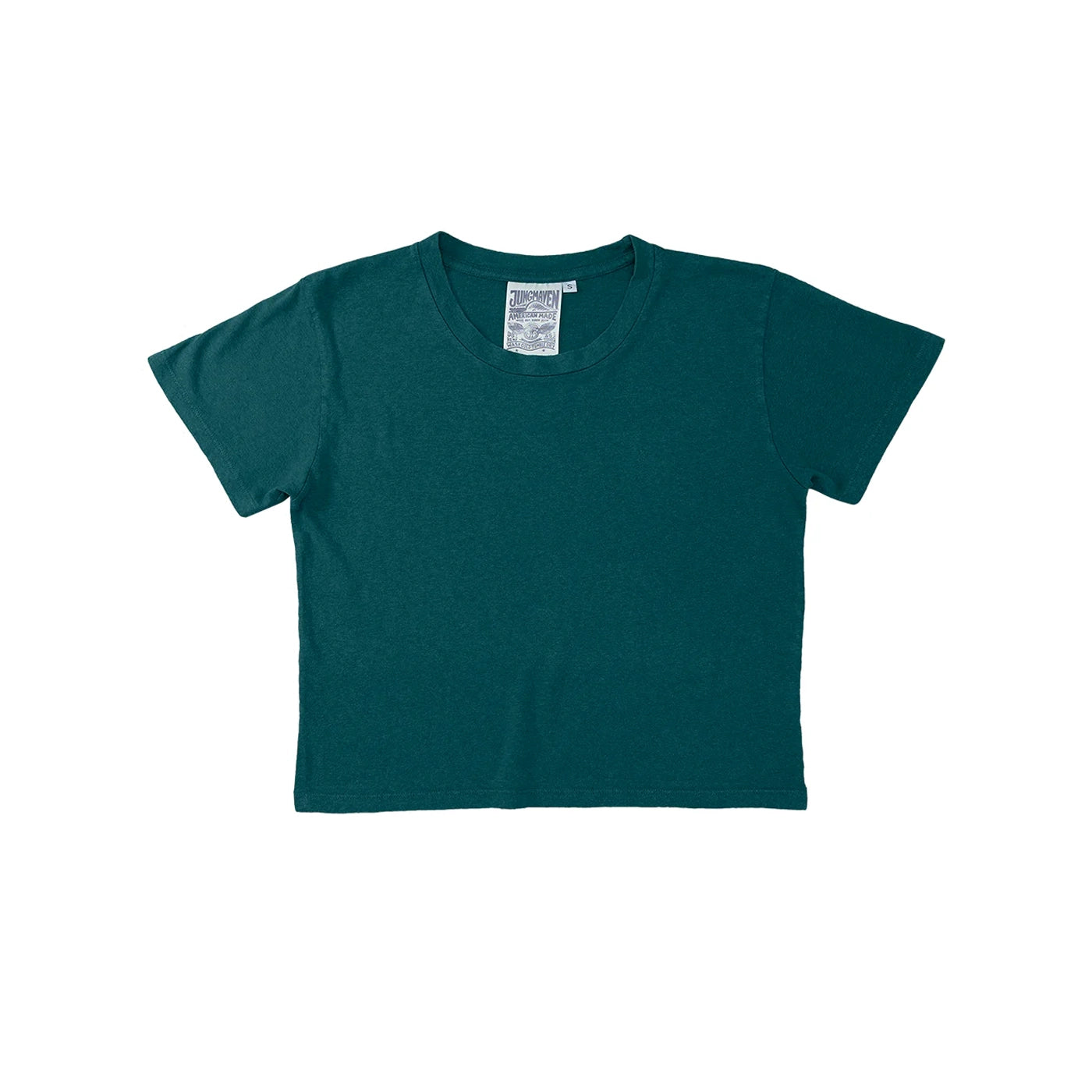 CROPPED LOREL TEE - DEEP TEAL