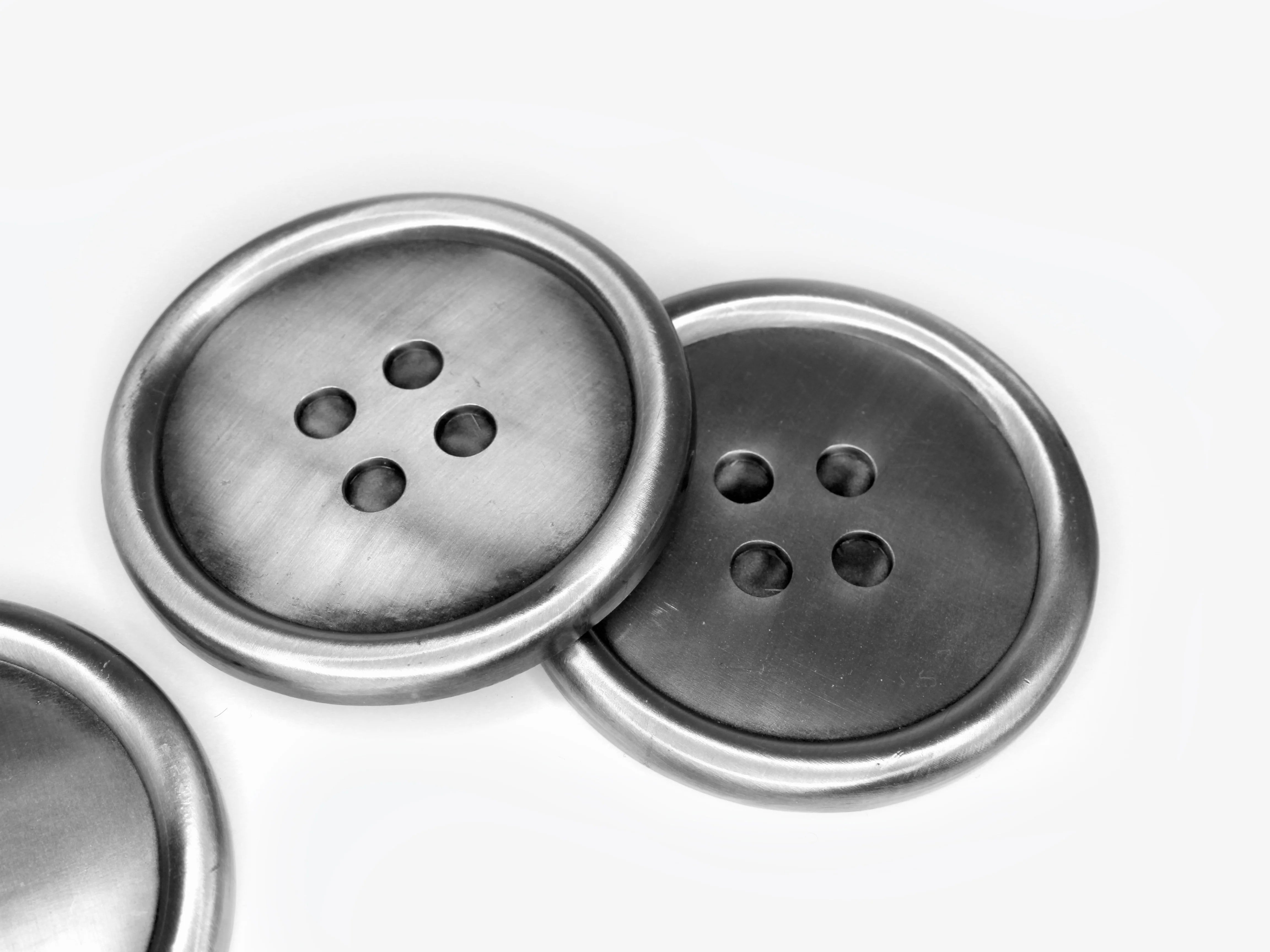 CUTE AS A BUTTON COASTER - SILVER