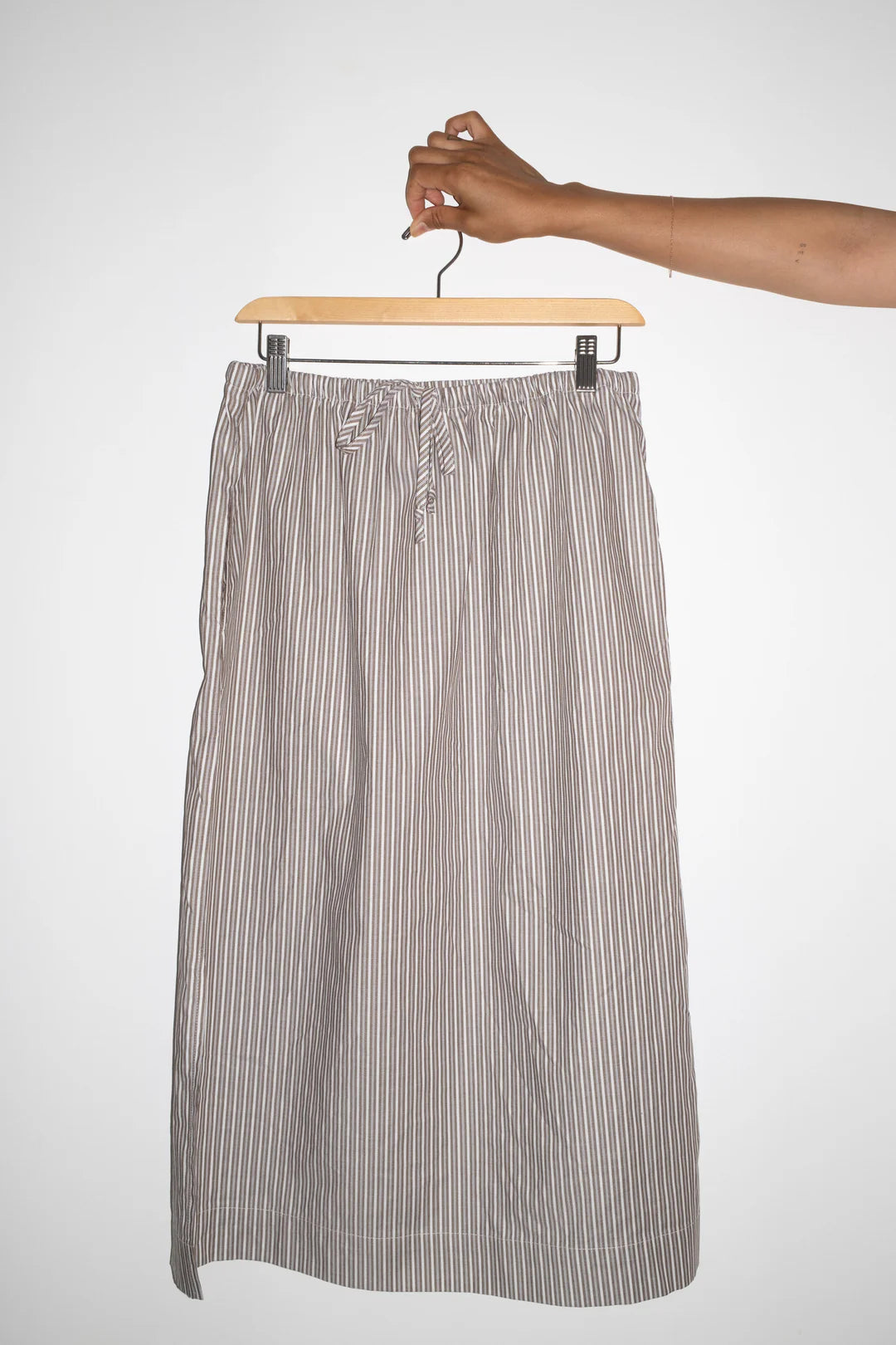 CRUZ SKIRT - BROWN + MULTI STRIPE