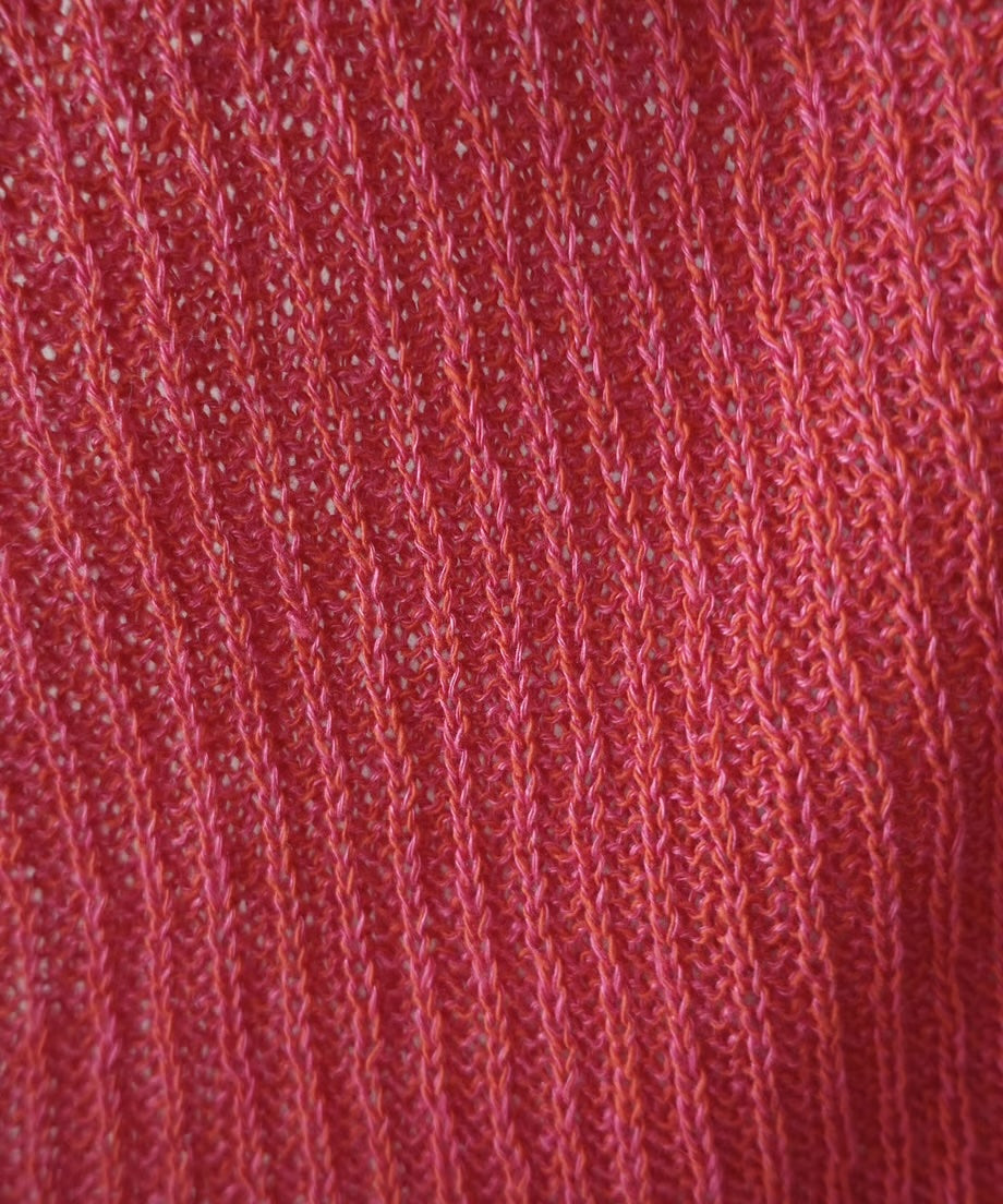 WHOLE GARMENT CARDIGAN - RED