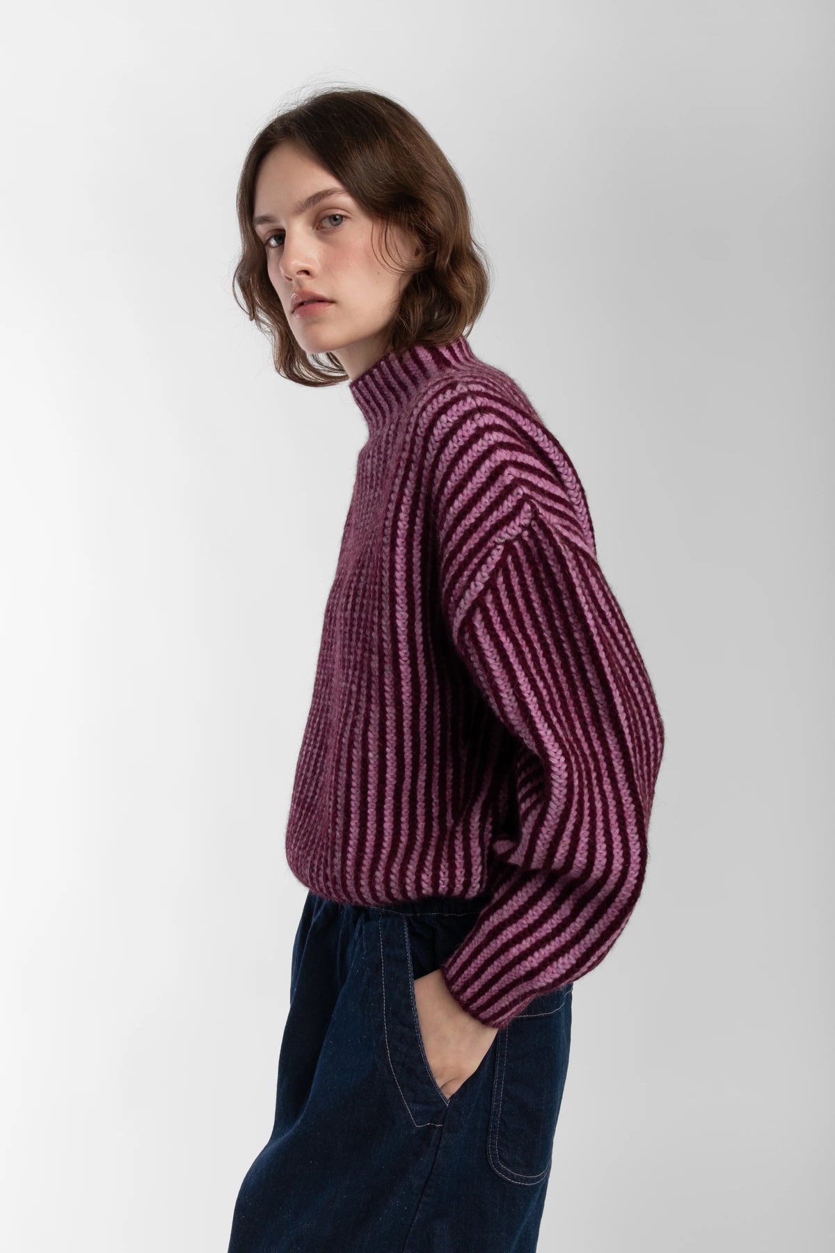 INES SWEATER - BERRY
