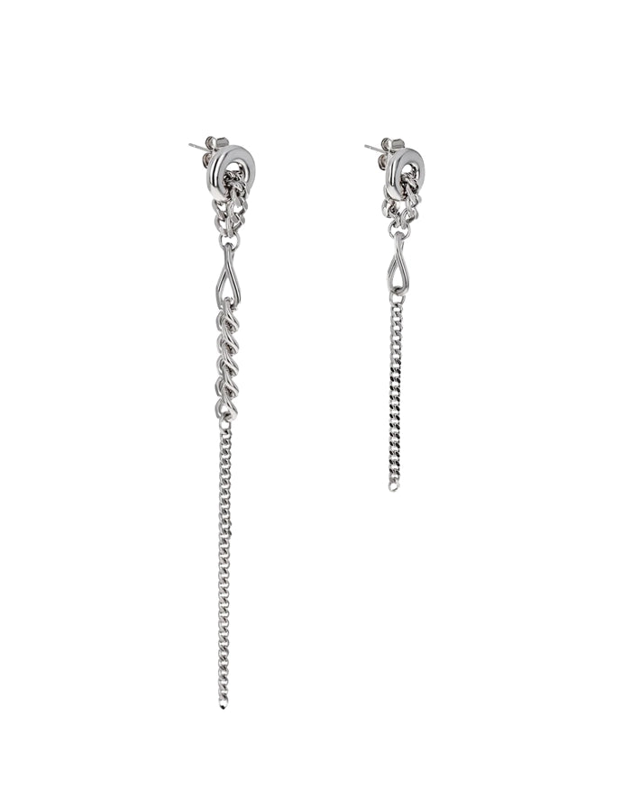 MIKI EARRINGS - PALLADIUM