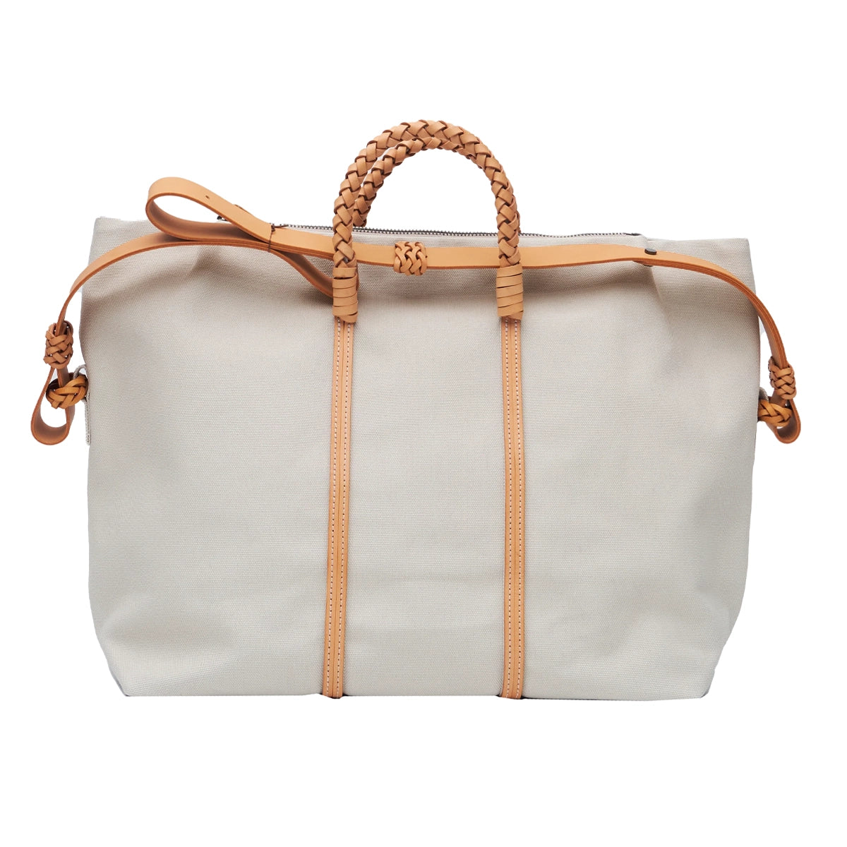 WOVEN DUFFLE BAG - IVORY