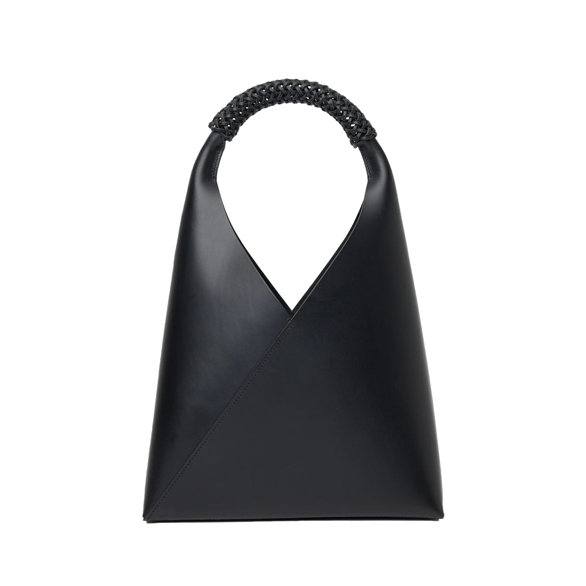 WOVEN TRIANGLE BAG 45 - BLACK