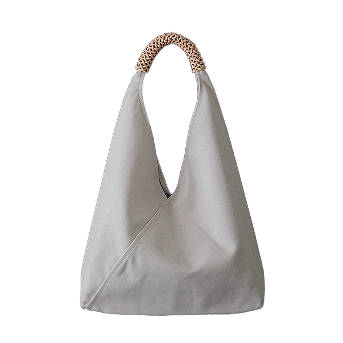 WOVEN TRIANGLE BAG - IVORY