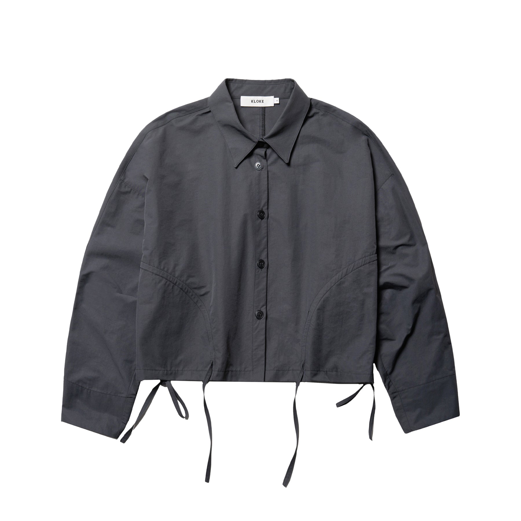 DUSK CROP SHIRT - BLACK