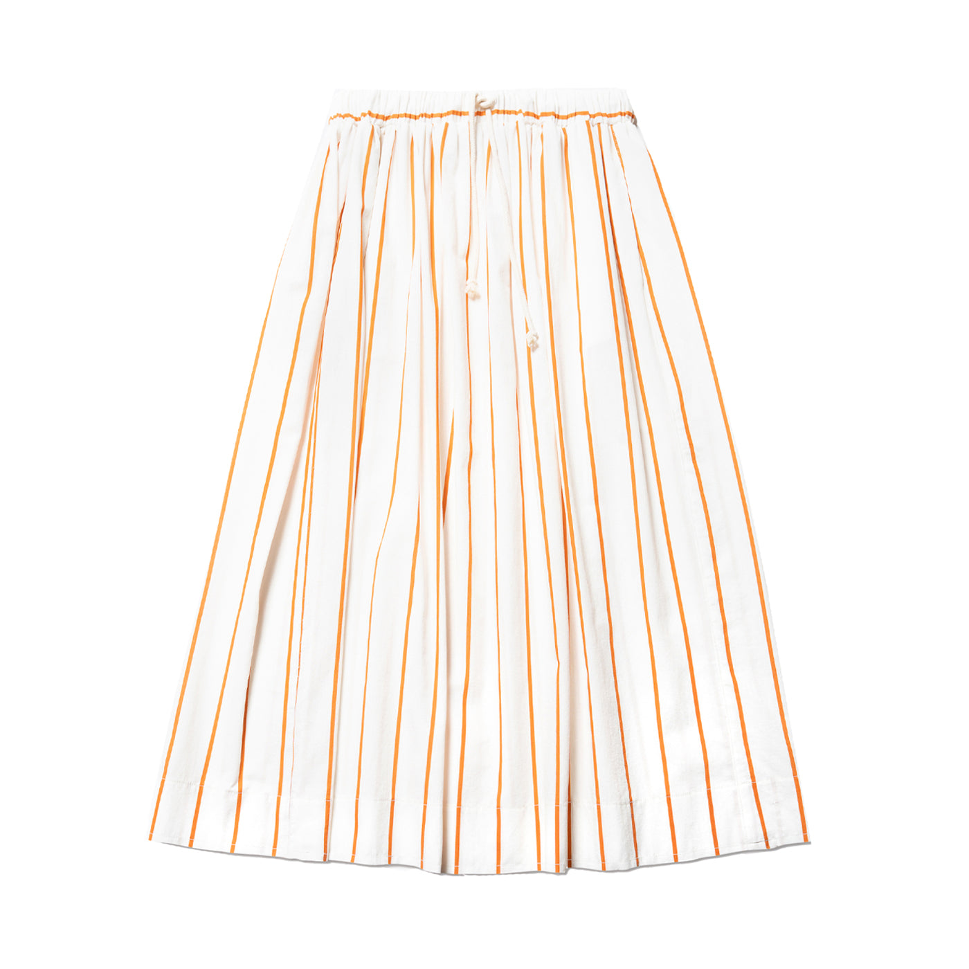INTERLUDE SKIRT - BURNT ORANGE STRIPE