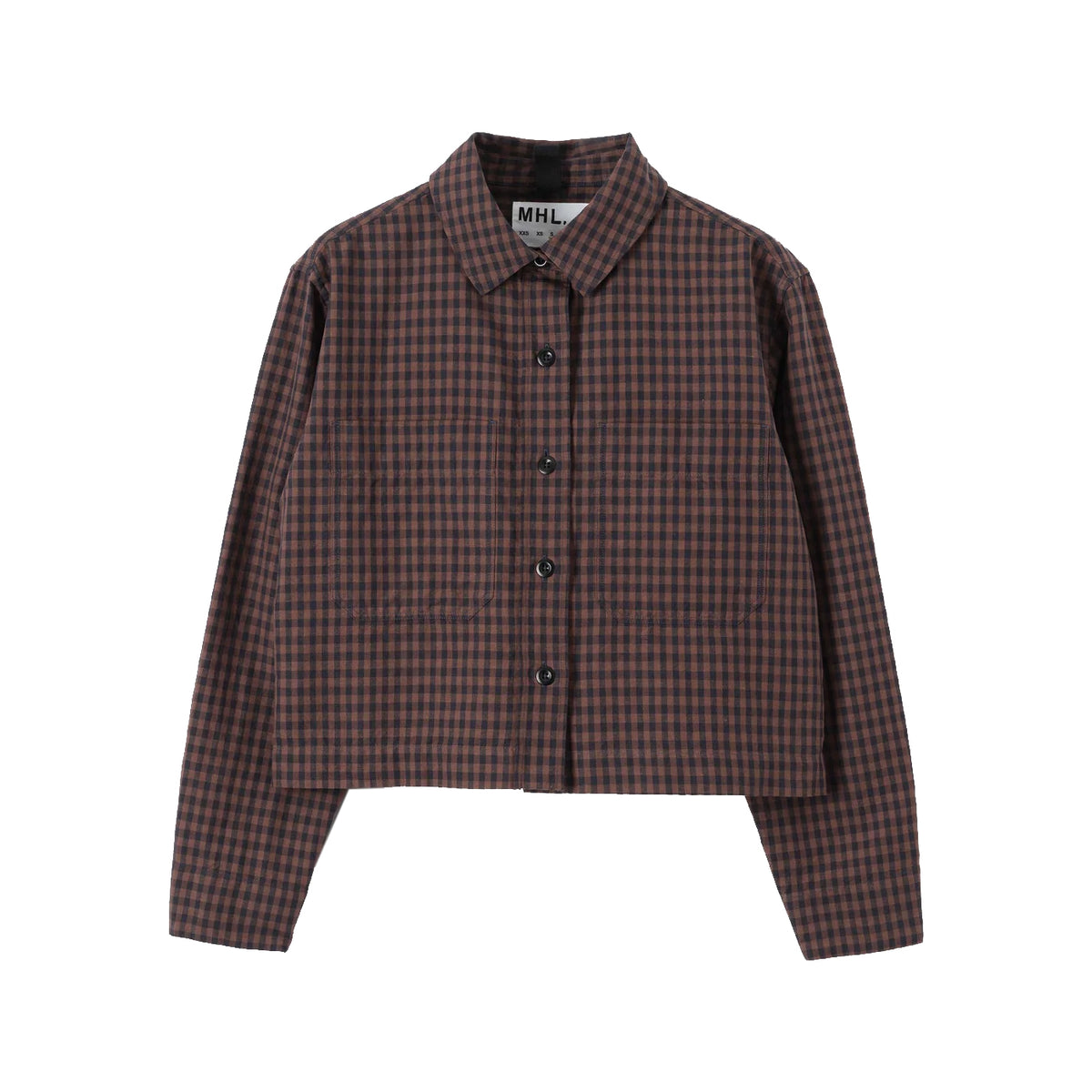 DOUBLE POCKET SHIRT - GINGHAM CHESTNUT/INK