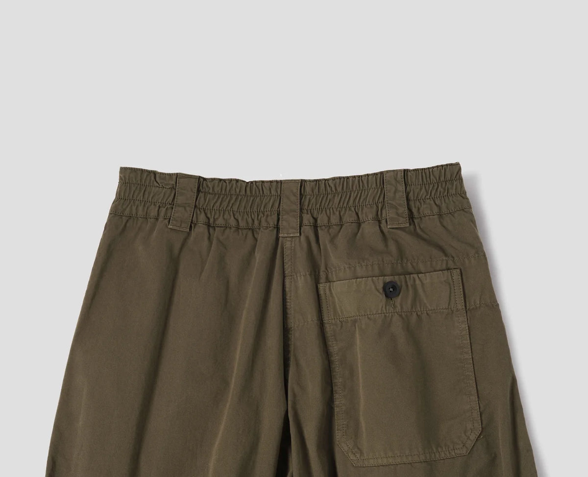 PLEATED CULOTTES SOFT DENSE COTTON - KHAKI