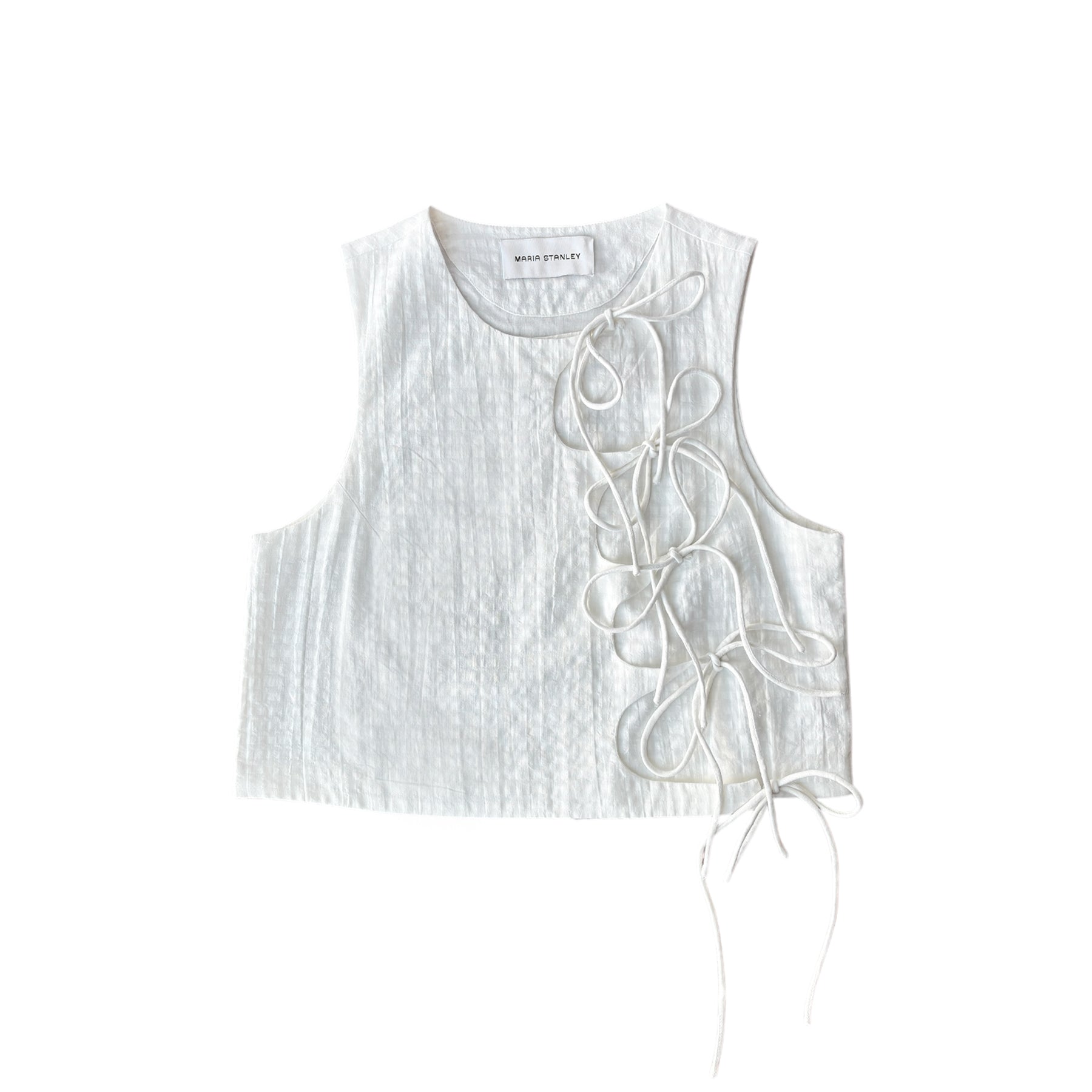 TAHINI TOP - SALT GINGHAM