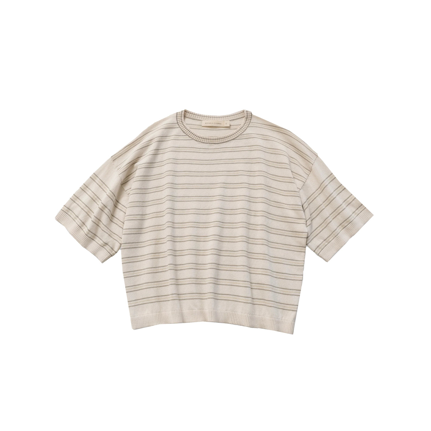 EXTRA FINE KNIT TEE - STRIPE