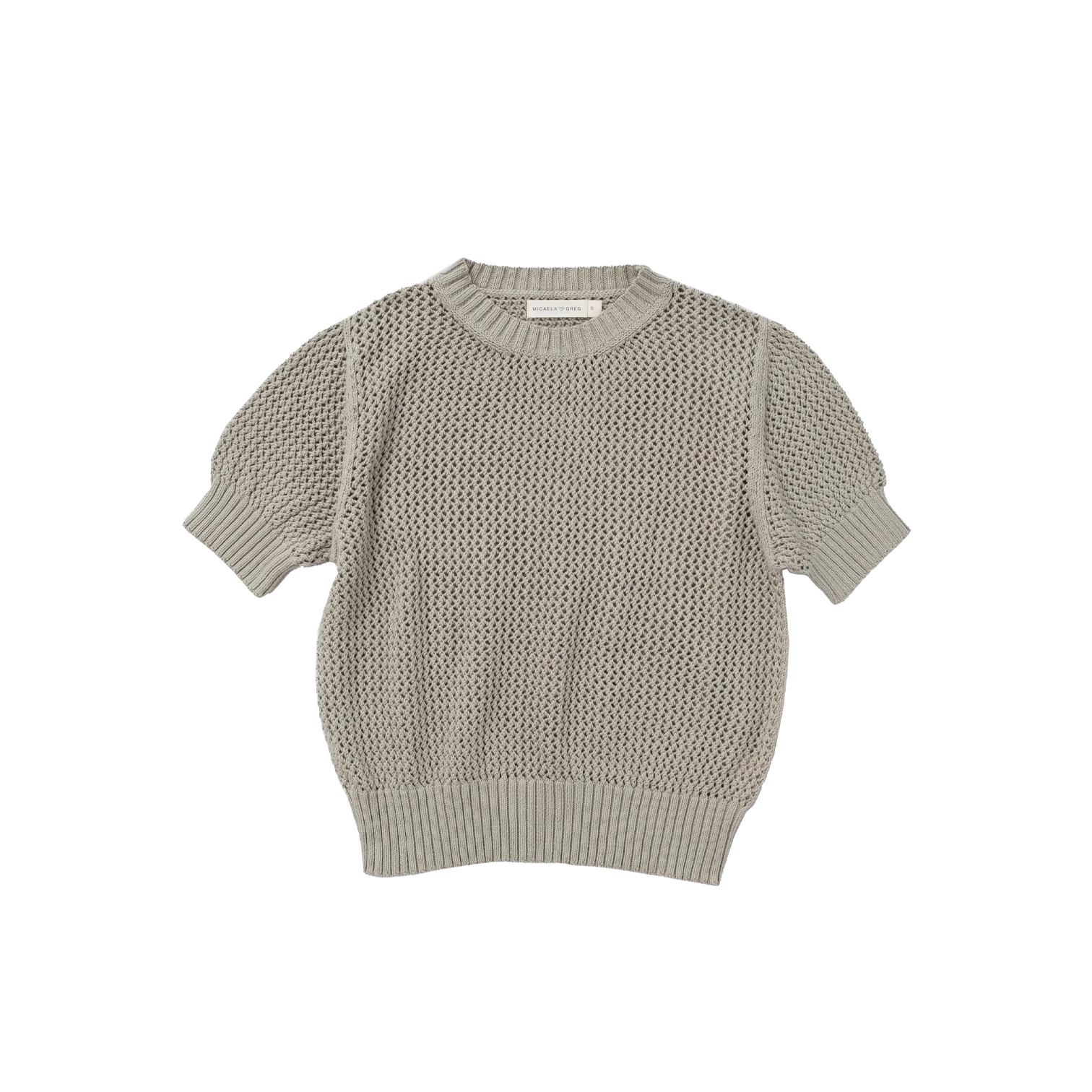 NET PULLOVER - MATCHA