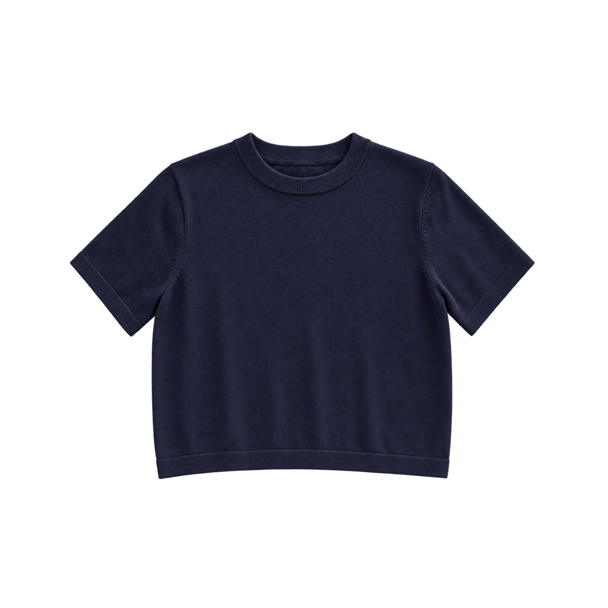 KNIT T-SHIRT - NAVY