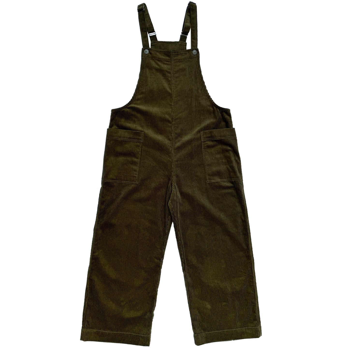 SAMPLE - OVERALL JUMPER - OLIVE CORDUROY