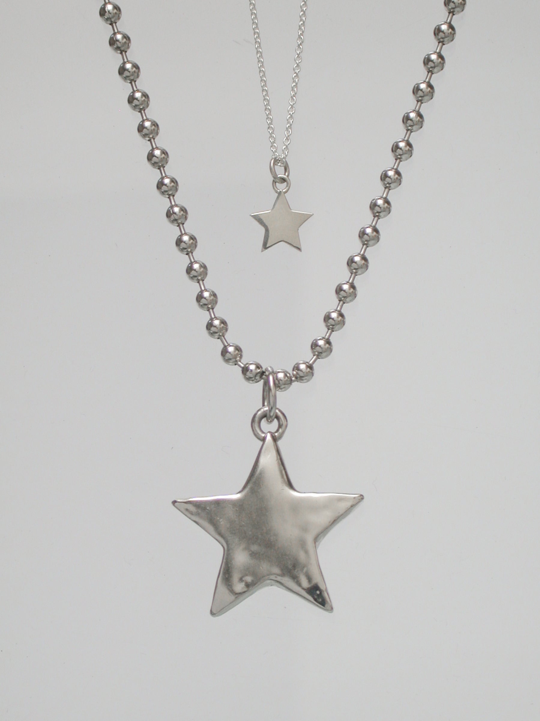 STAR PACHA NECKLACE - WHITE BRONZE