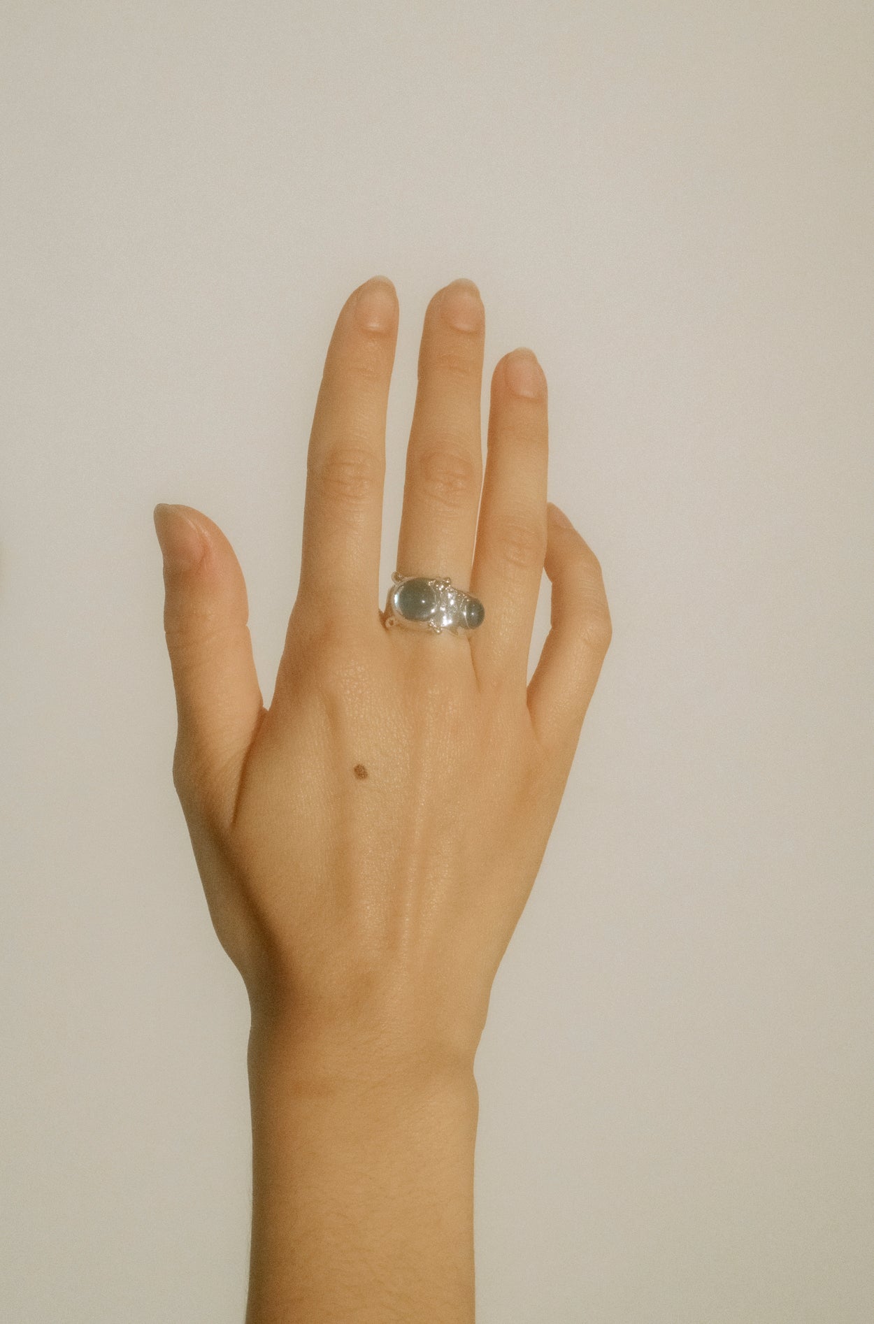 PULP RING - STERLING SILVER W/ AQUA