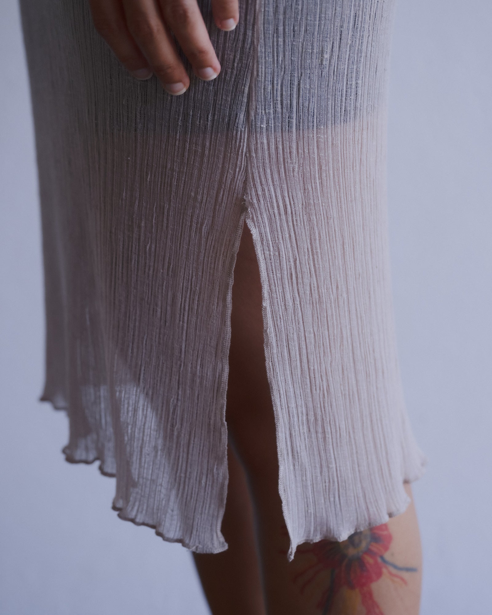 STI SLIP DRESS - SYLVA BEIGE