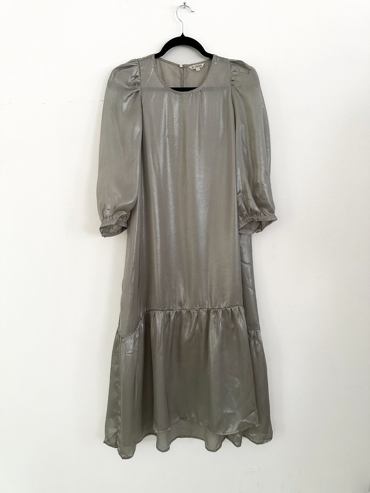 SAMPLE - PEASANT DRESS - METALLIC SHIMMER