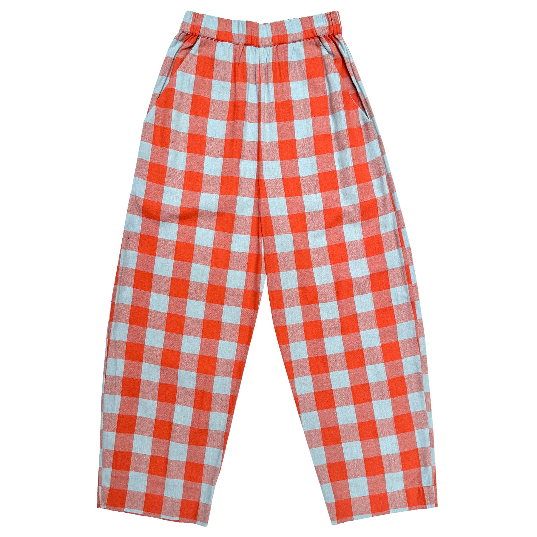 ELASTIC PANT - POPPY/FUCK ICE LARGE PLAID