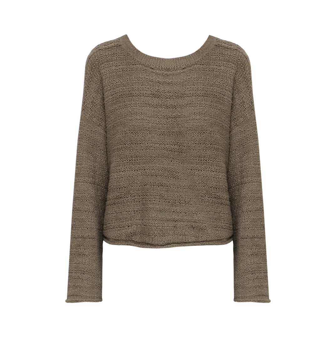 LOOSE PULLOVER - MOSS