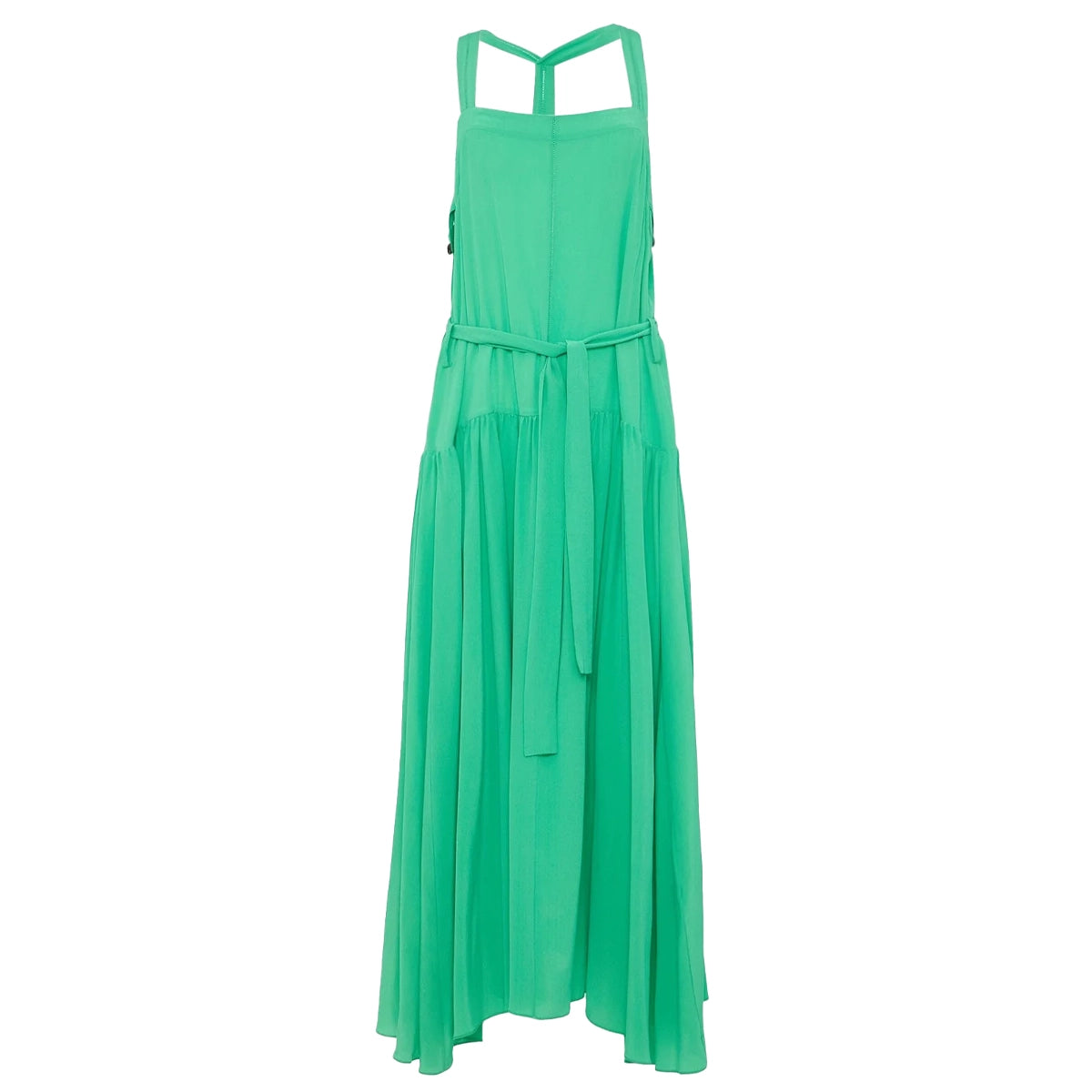 green dress boots MILLE Effie Dress in Jade Linen S main image 1