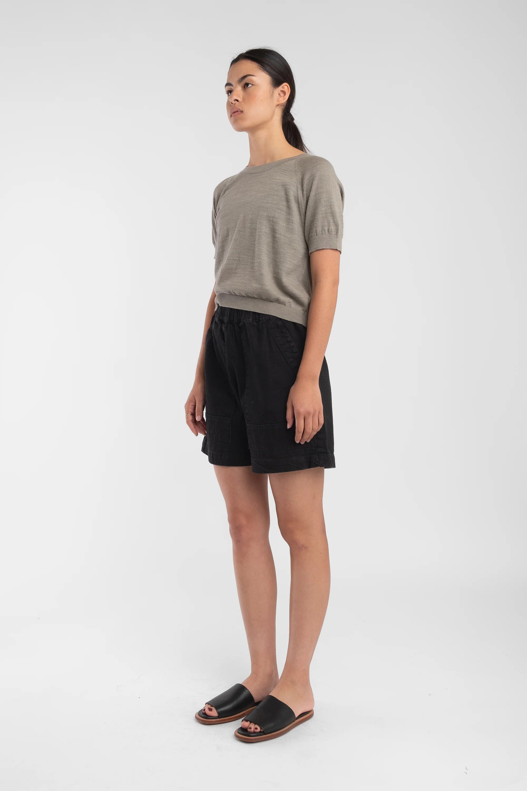 RAGLAN TEE - FOG GREEN