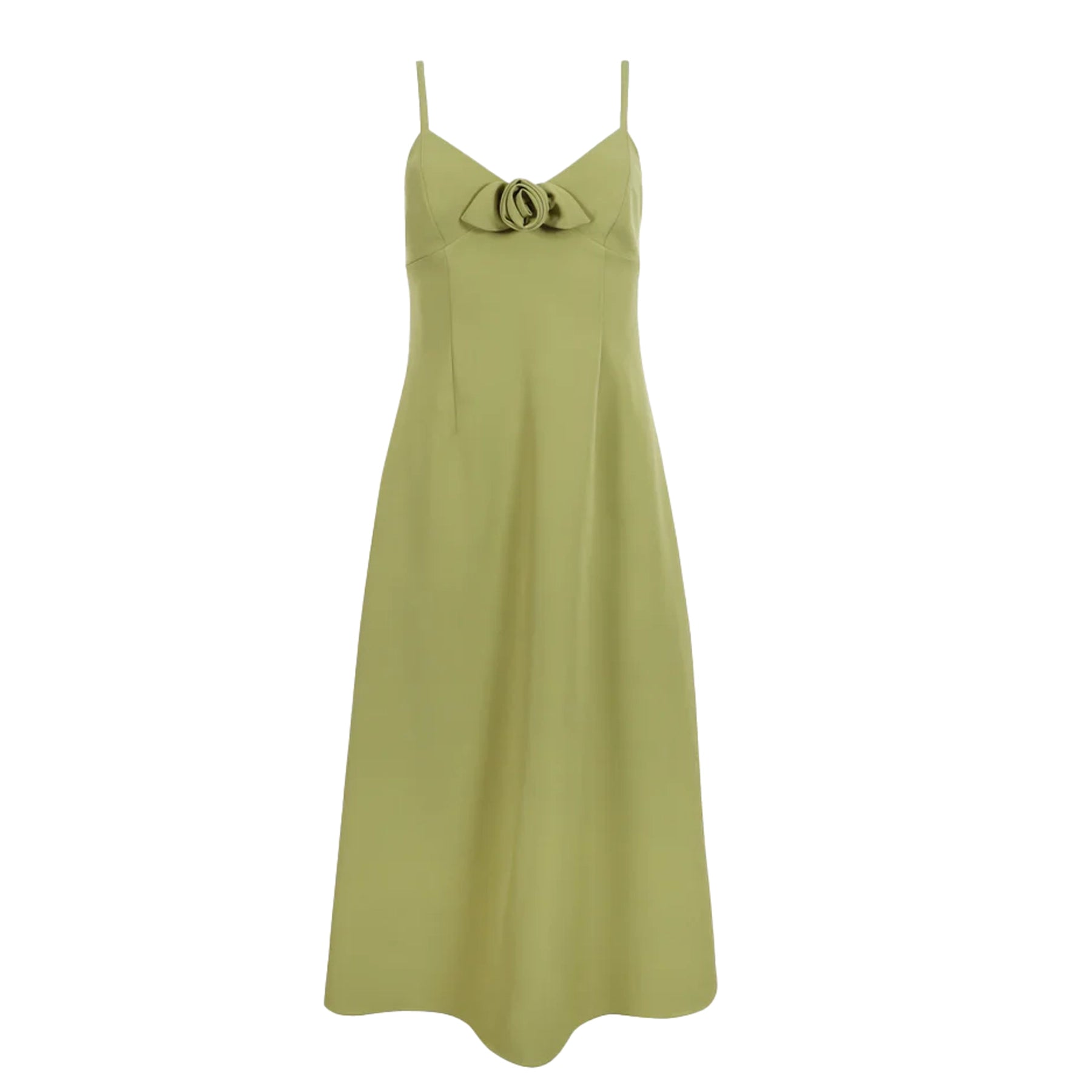 PILTON DRESS - CHARTREUSE