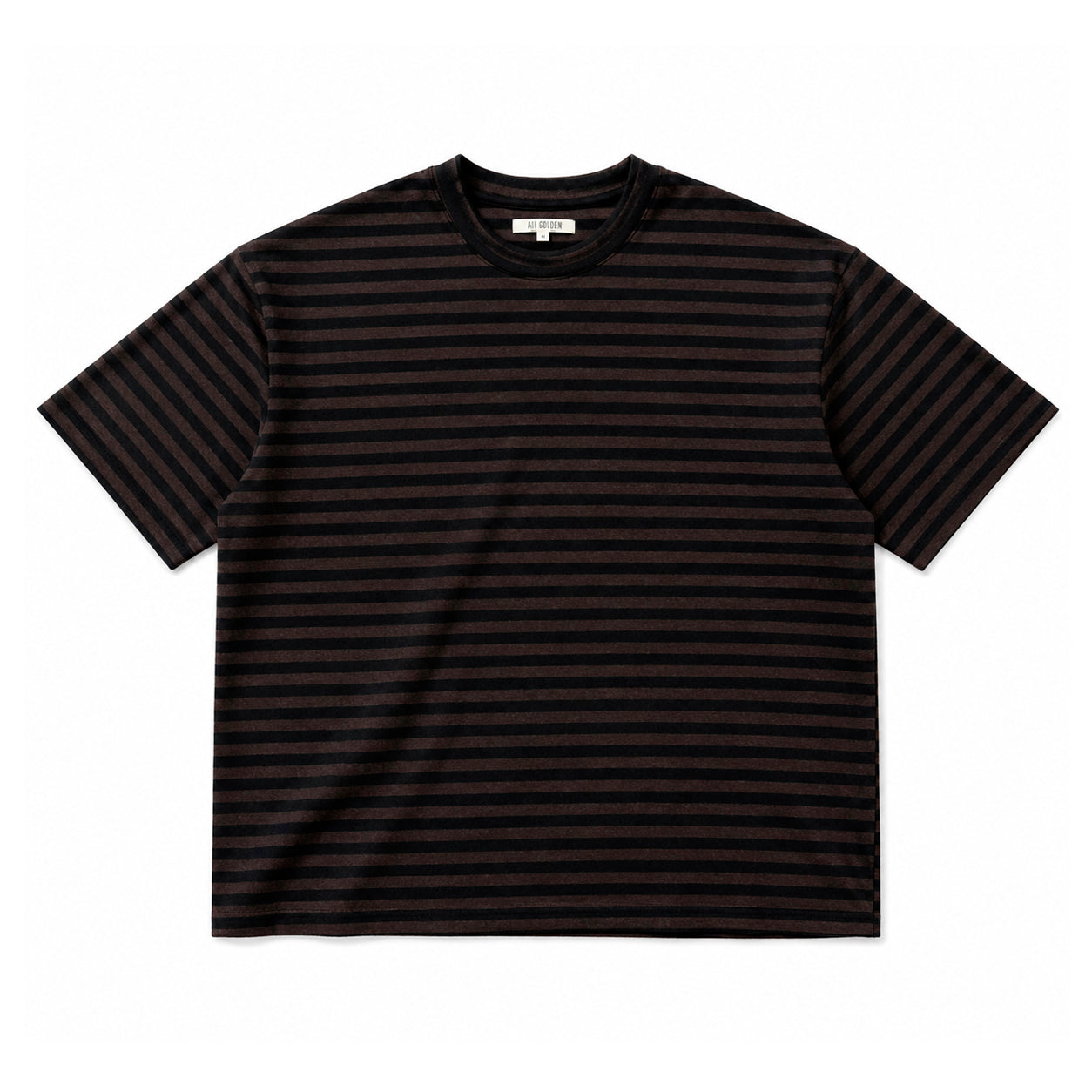 OVERSIZED T-SHIRT - BROWN/BLACK STRIPE