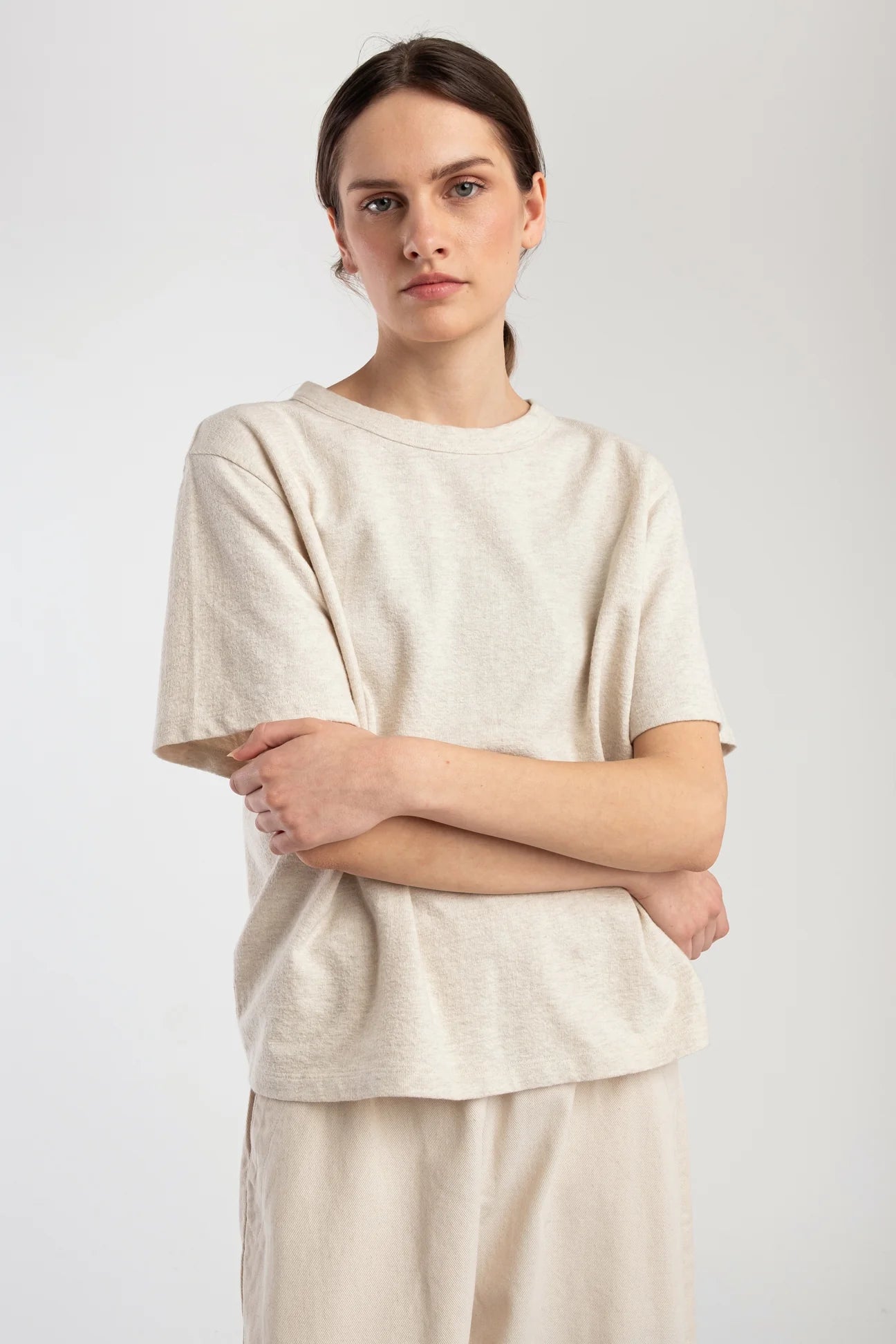 TERRY TEE - OATMEAL