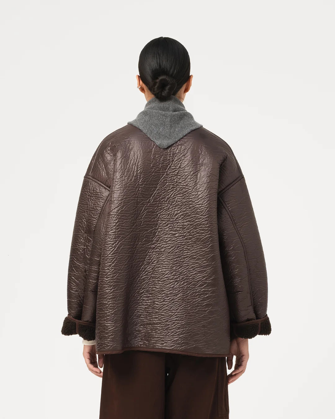 SOLAR JACKET - PIUMINO NYLON - BROWN