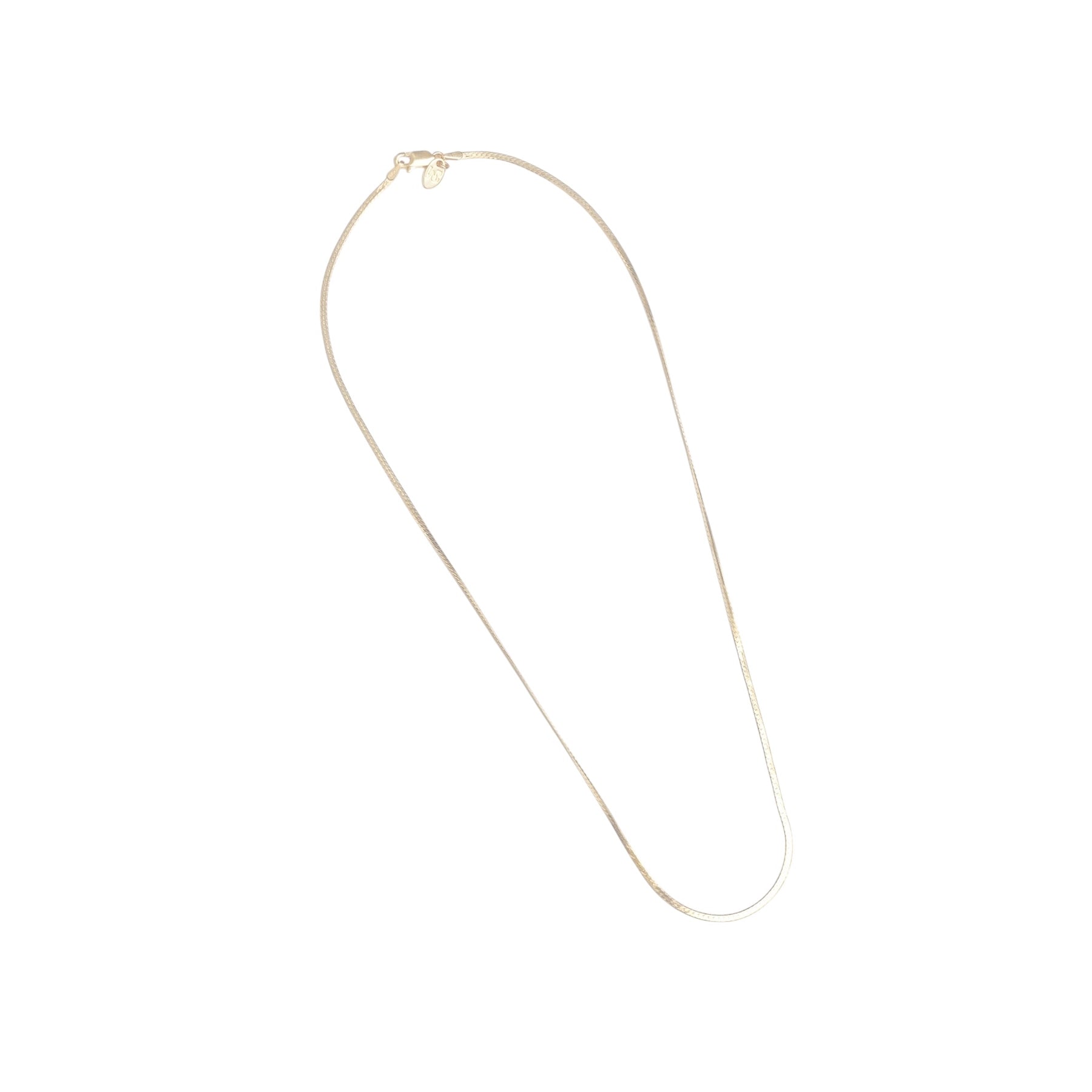 THIN HERRINGBONE CHAIN - GOLD