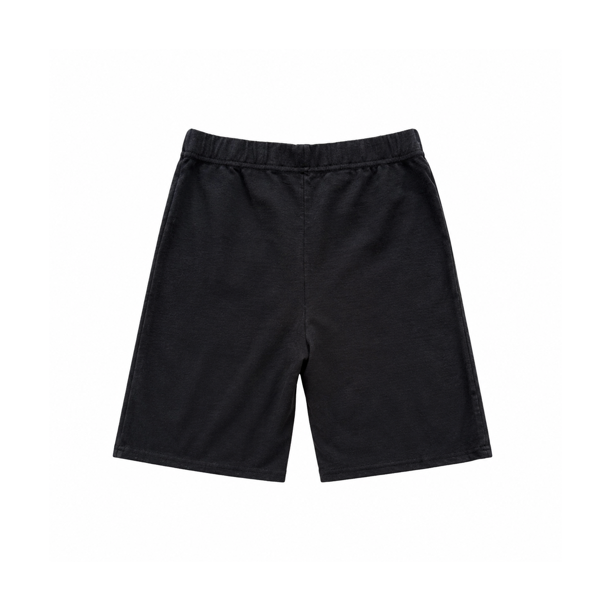 COTTON BIKE SHORTS - BLACK