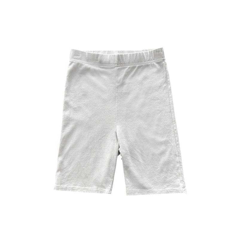 COTTON BIKE SHORTS - NATURAL