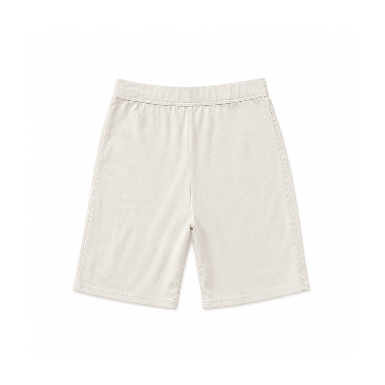 COTTON BIKE SHORTS - NATURAL