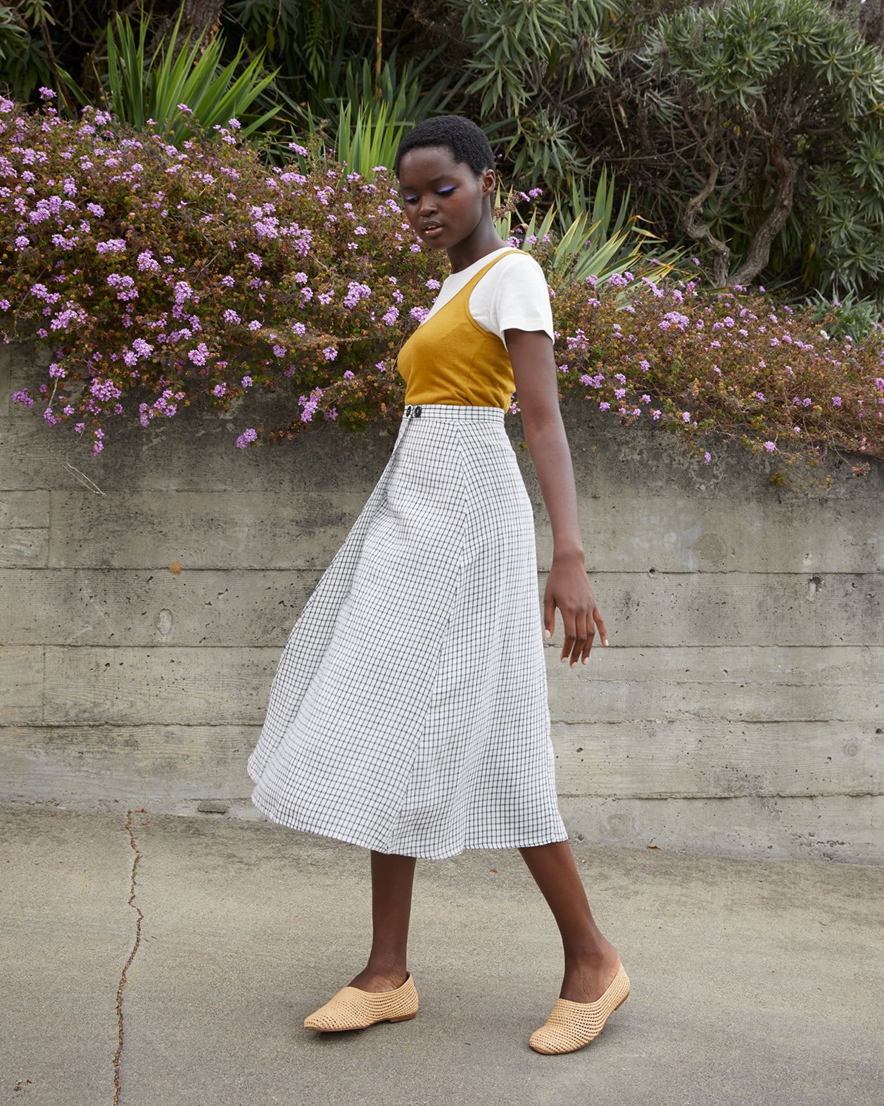 SAMPLE - WRAP SKIRT - BLACK