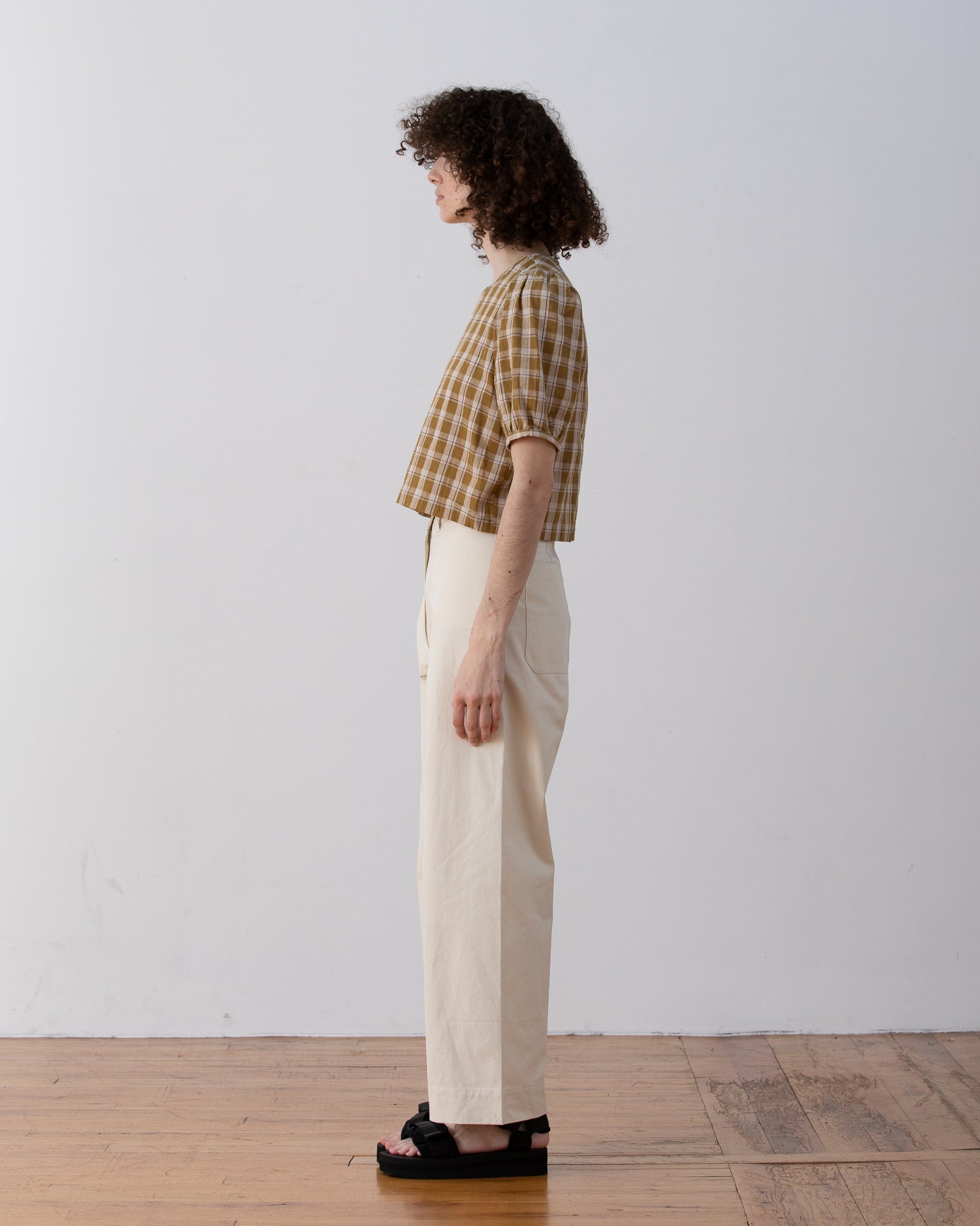 SAMPLE - PUFF SLEEVE TOP - BONE