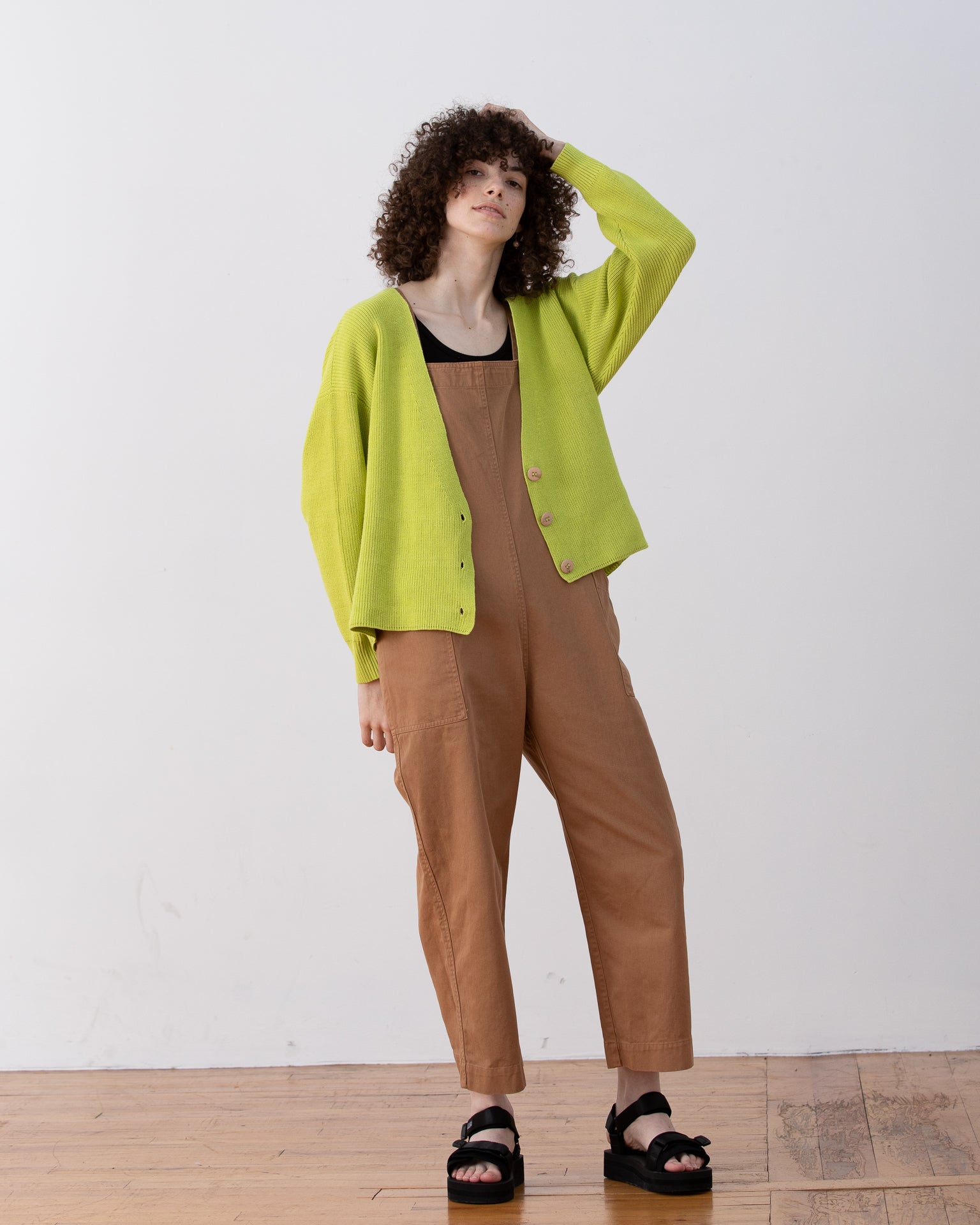 OVERALL JUMPER - CAMEL