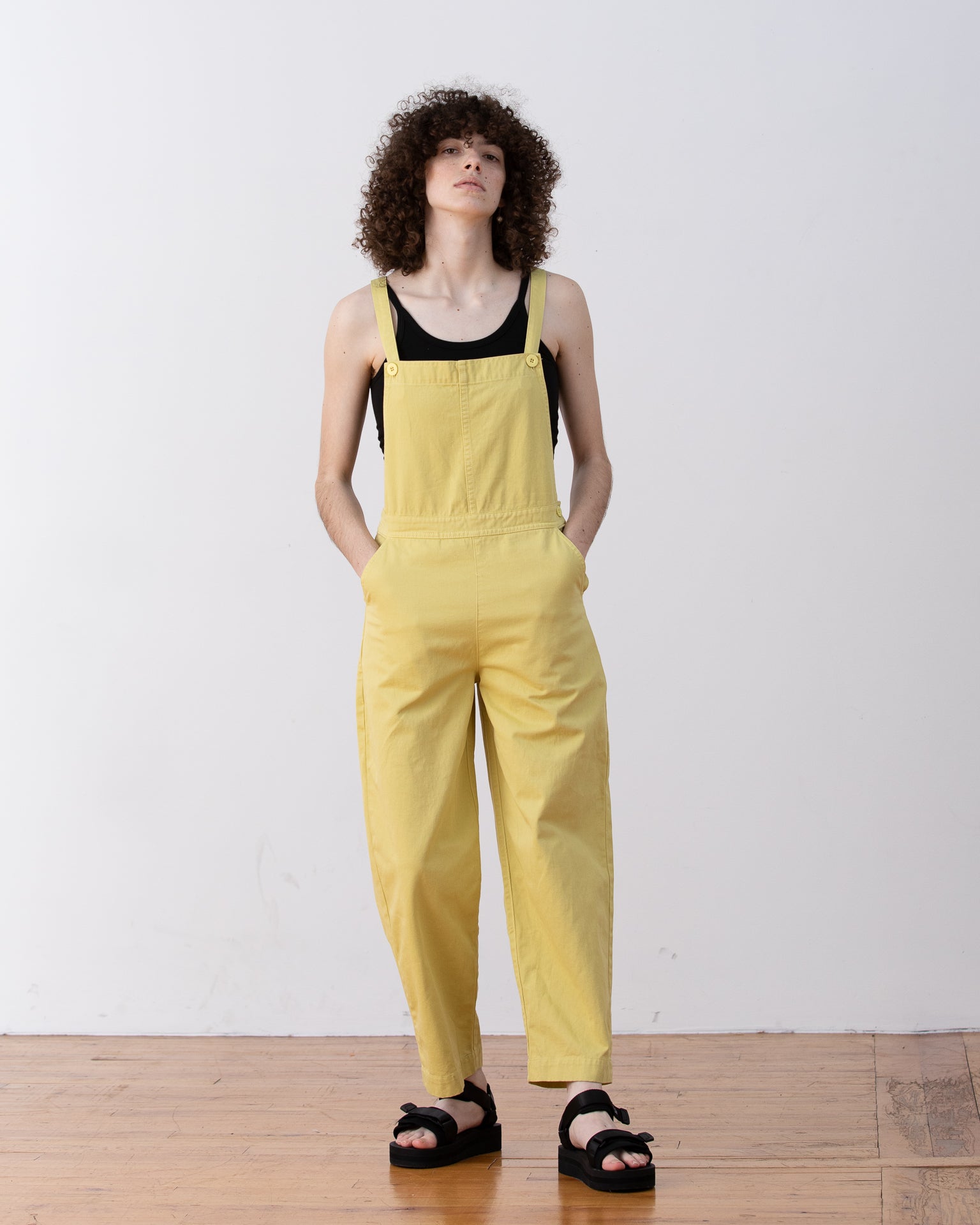 SAMPLE - FITTED OVERALL JUMPER - CITRON