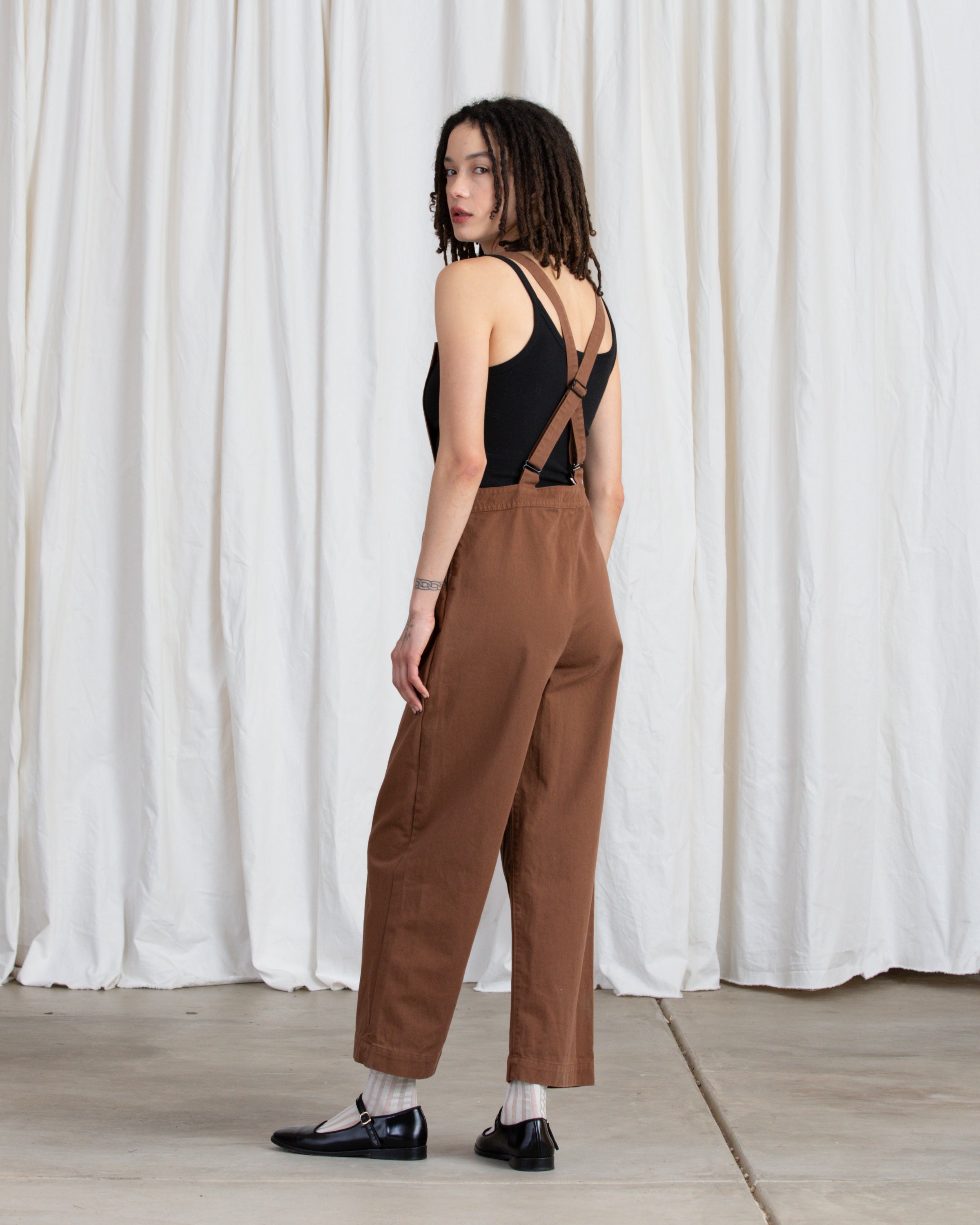 FITTED OVERALL JUMPER - COPPER