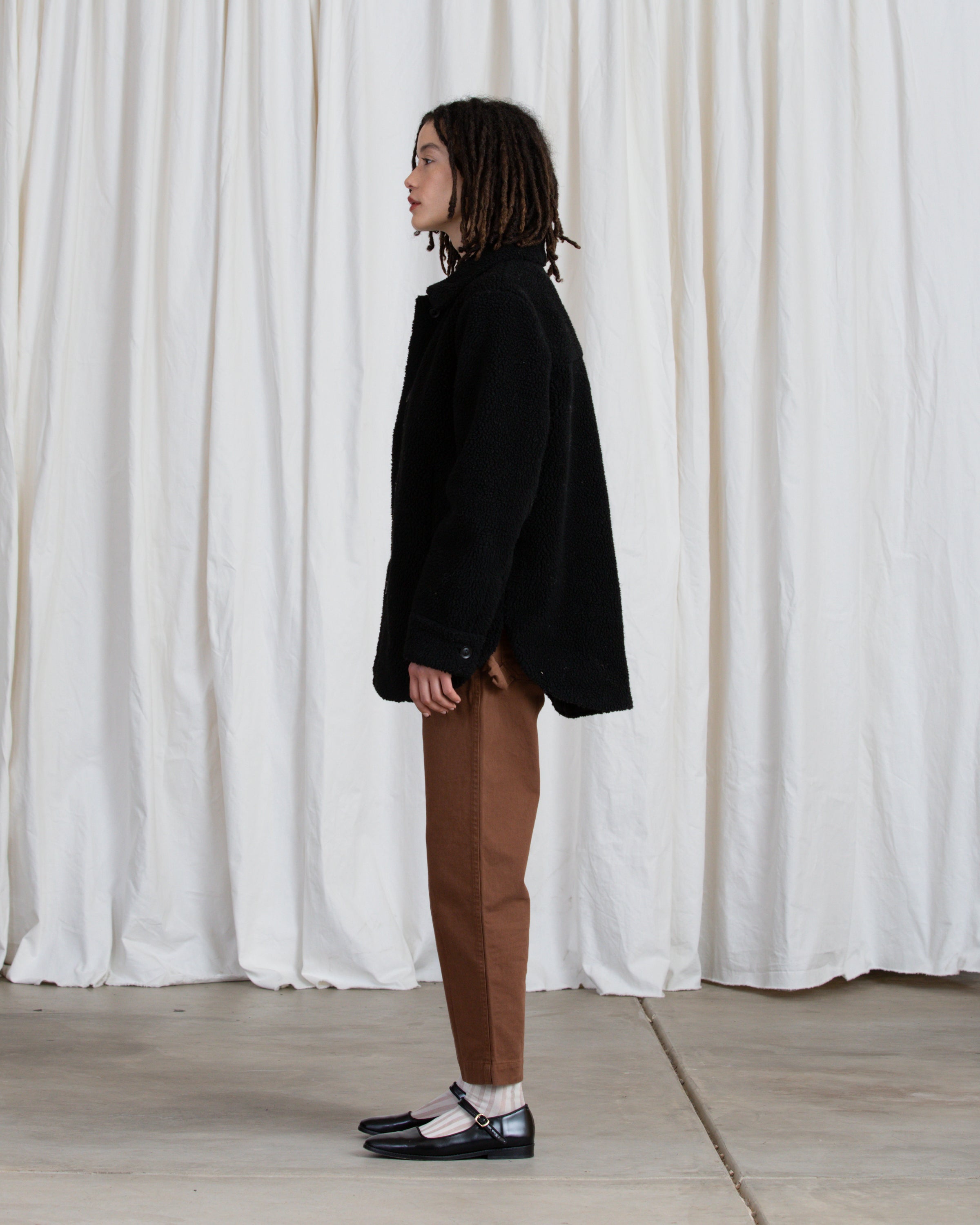 SAMPLE - SHEARLING JACKET - BLACK