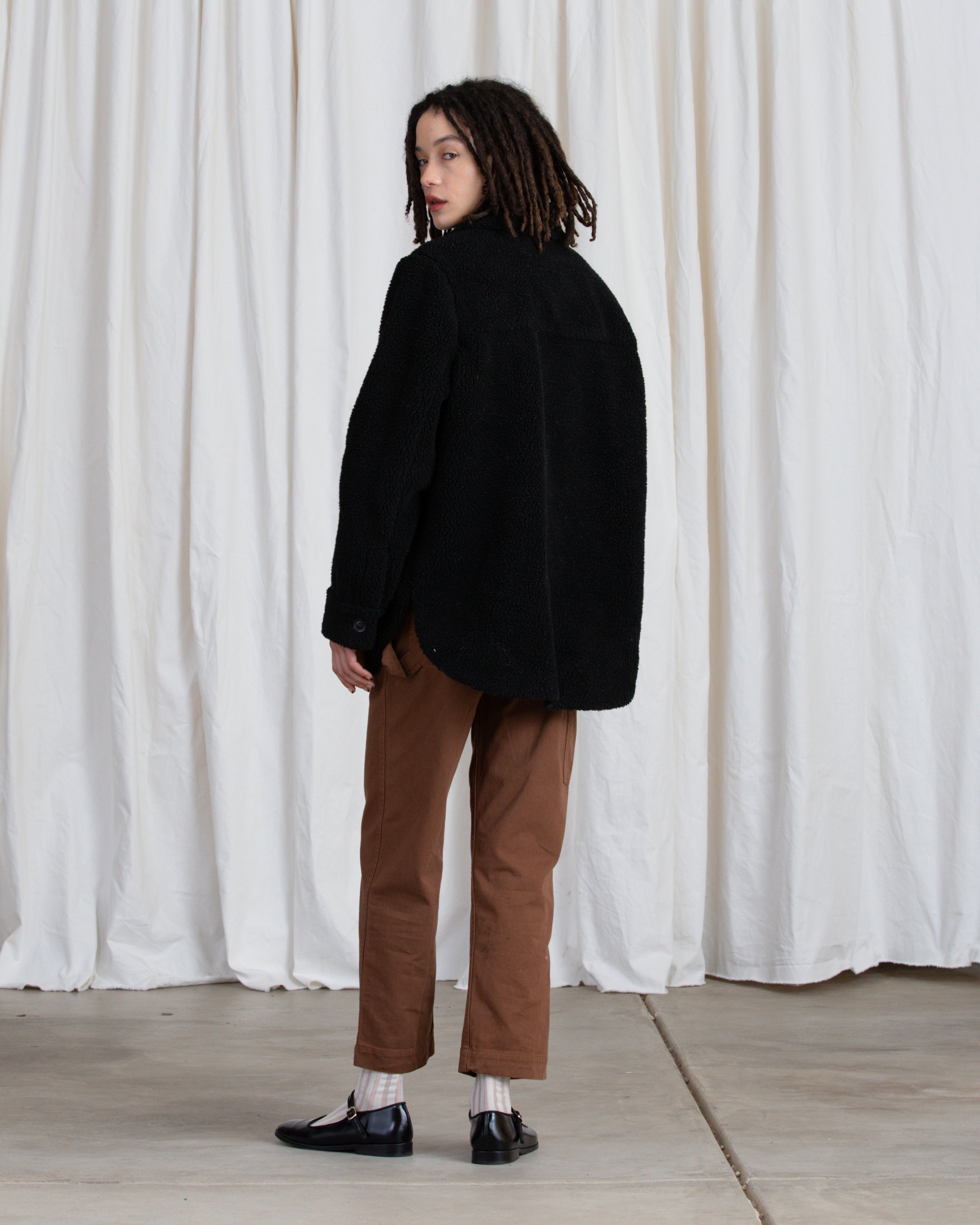 SAMPLE - SHEARLING JACKET - BLACK