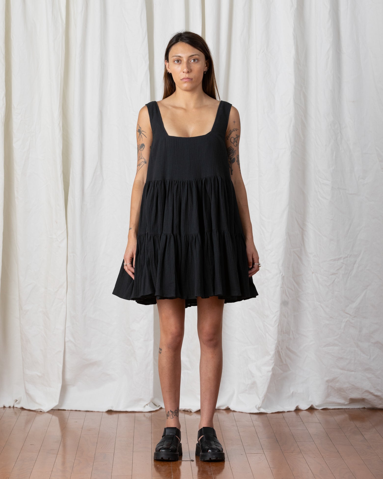 SAMPLE - FULL TANK DRESS - BLACK