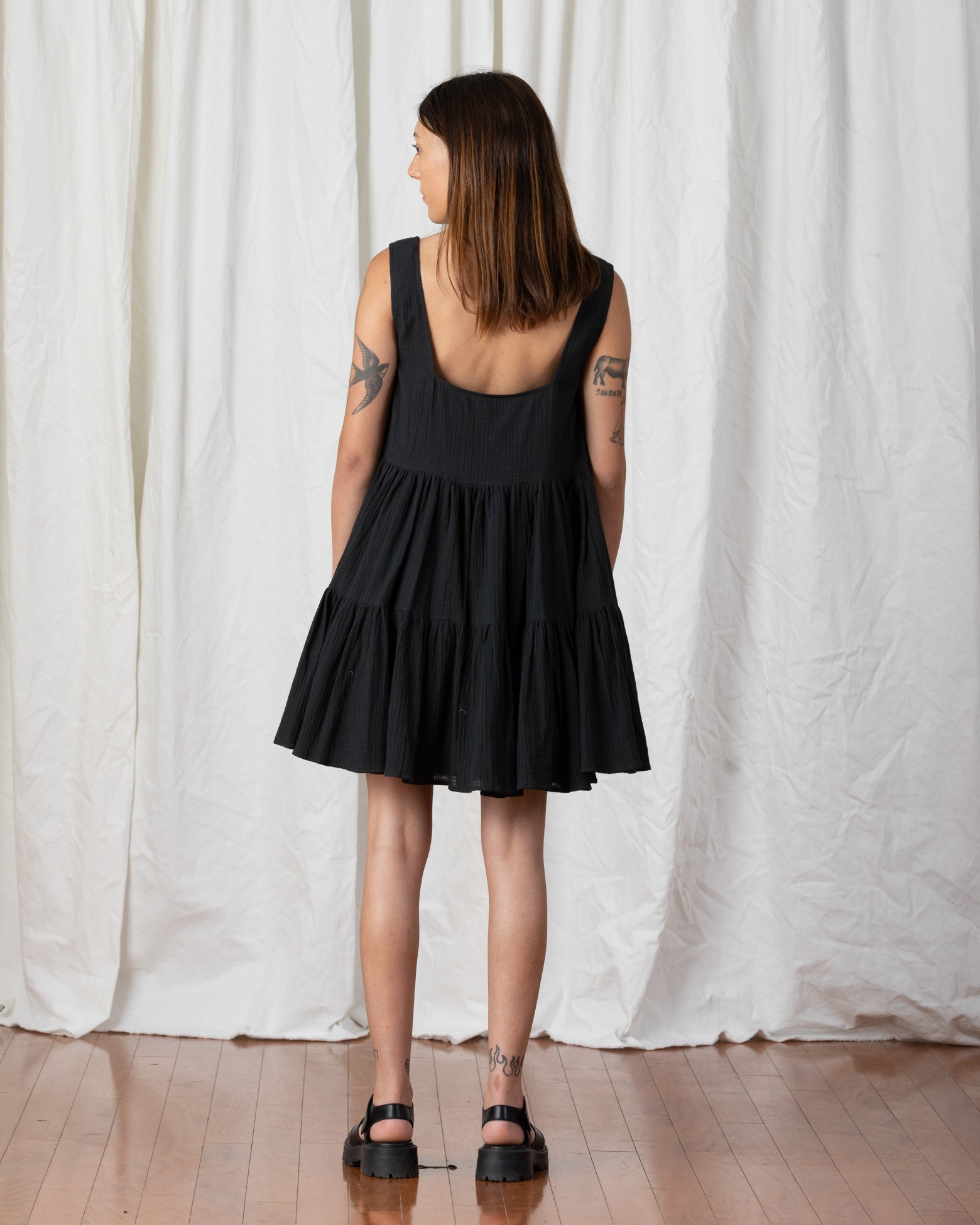 SAMPLE - FULL TANK DRESS - BLACK
