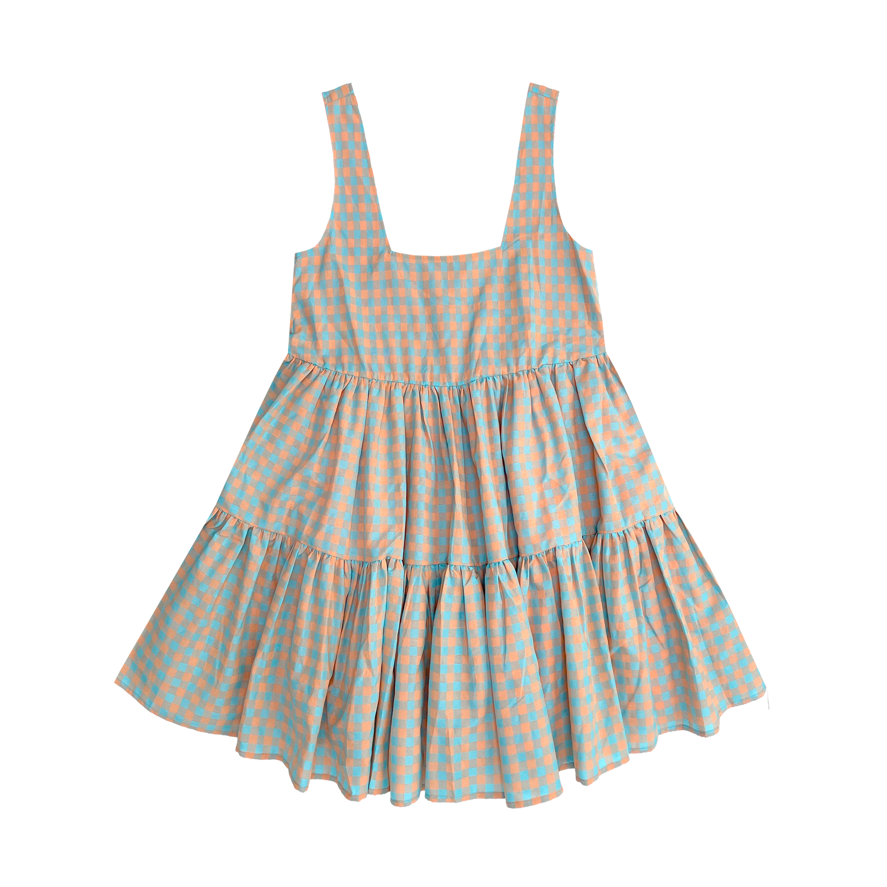 SAMPLE - FULL TANK DRESS - SHERBET GINGHAM