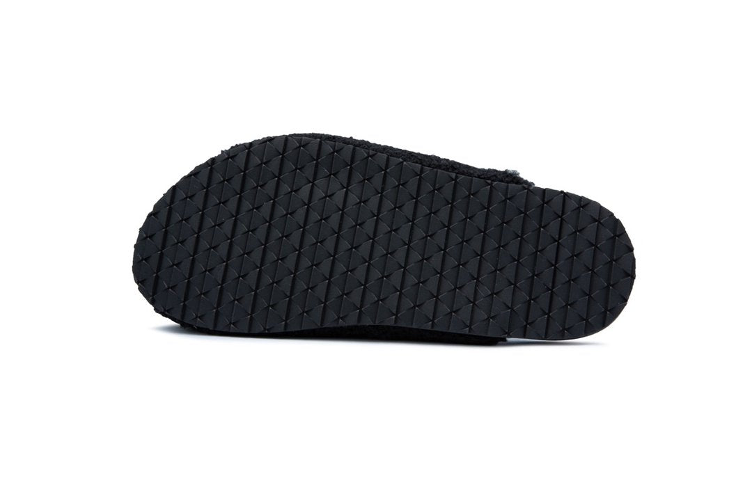 VIDA MULE - BLACK SHEARLING