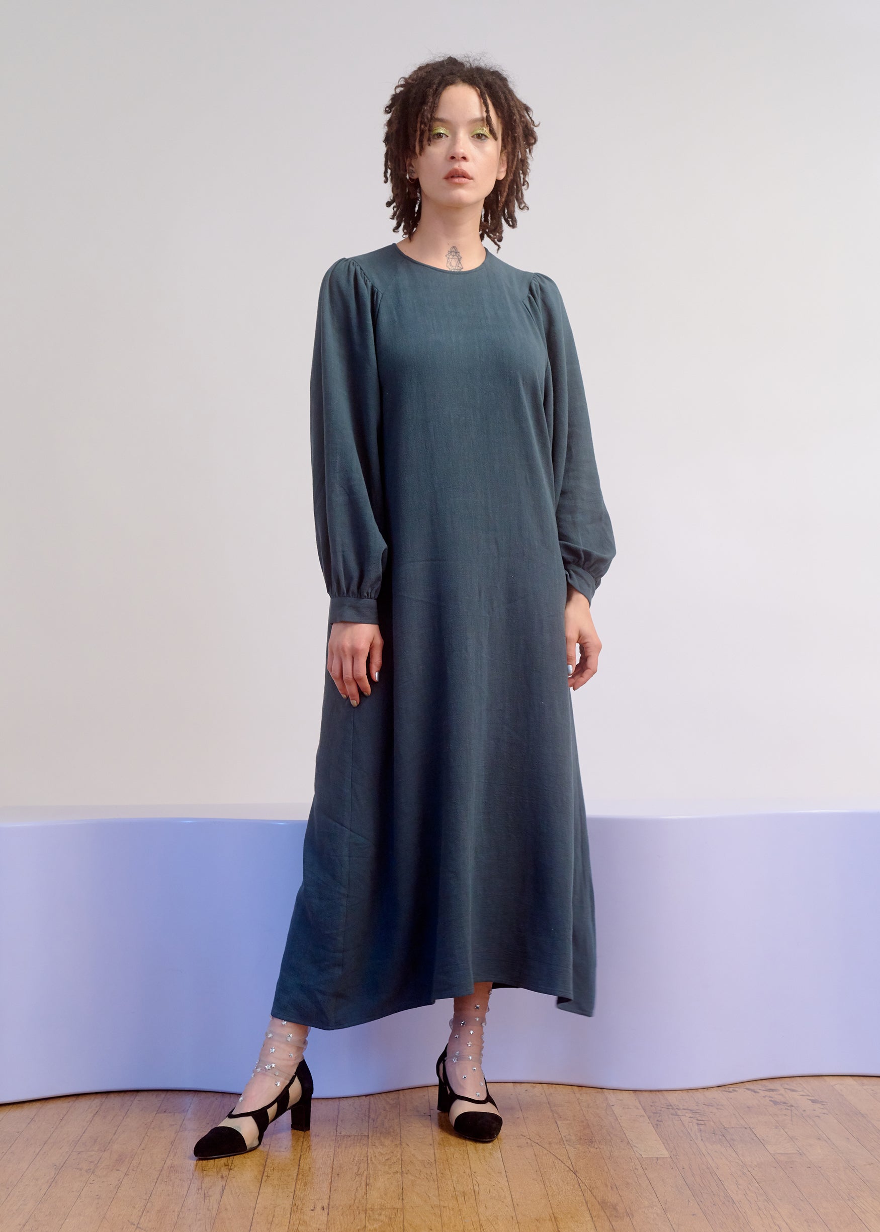 SAMPLE - PIRATE DRESS - TURQUOISE